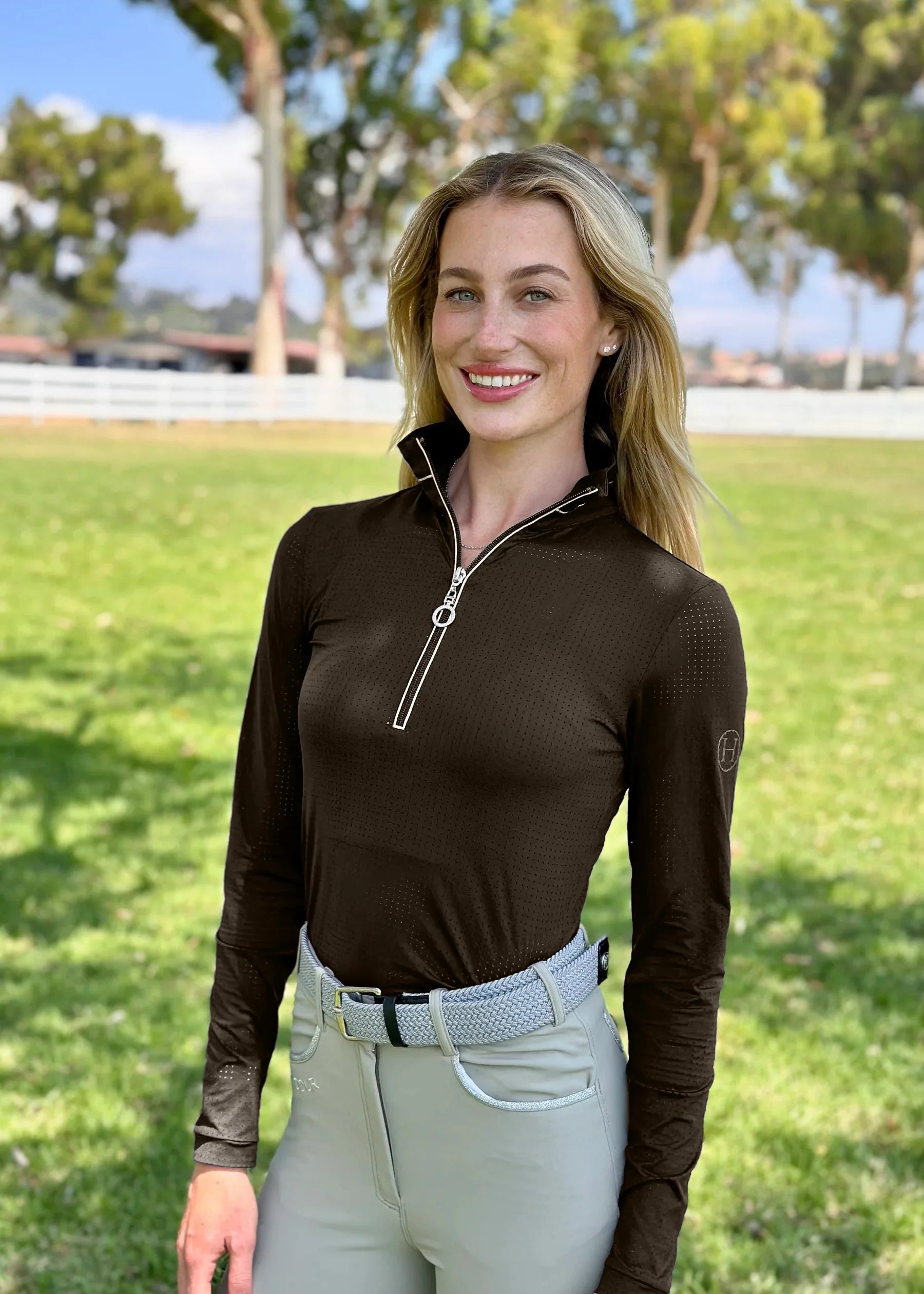 HARCOUR BREEZI PERFORATED ZIP UP TRAINING SHIRT