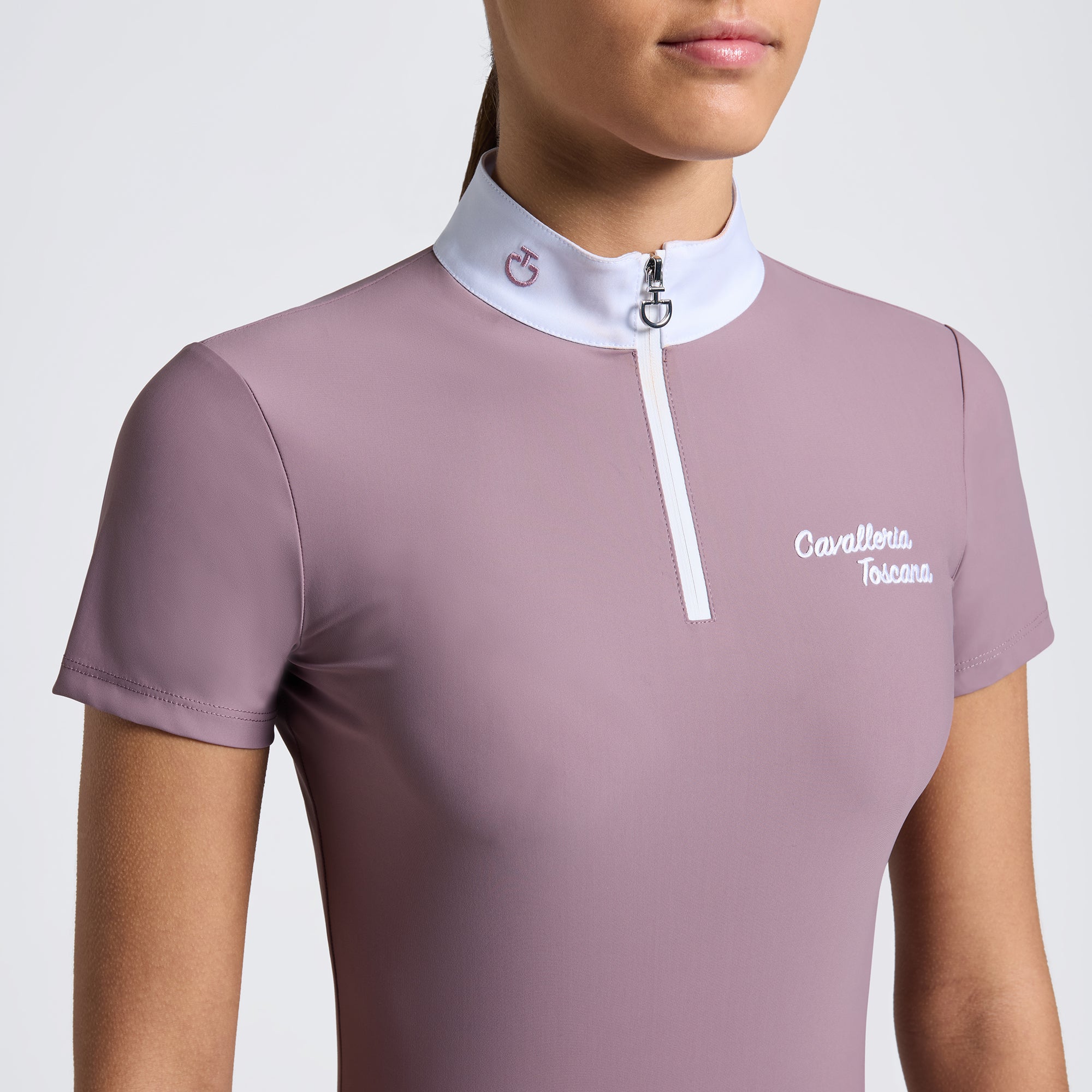 CAVALLERIA TOSCANA GIRLS Jersey Competition Shirt with Embroidered Logo