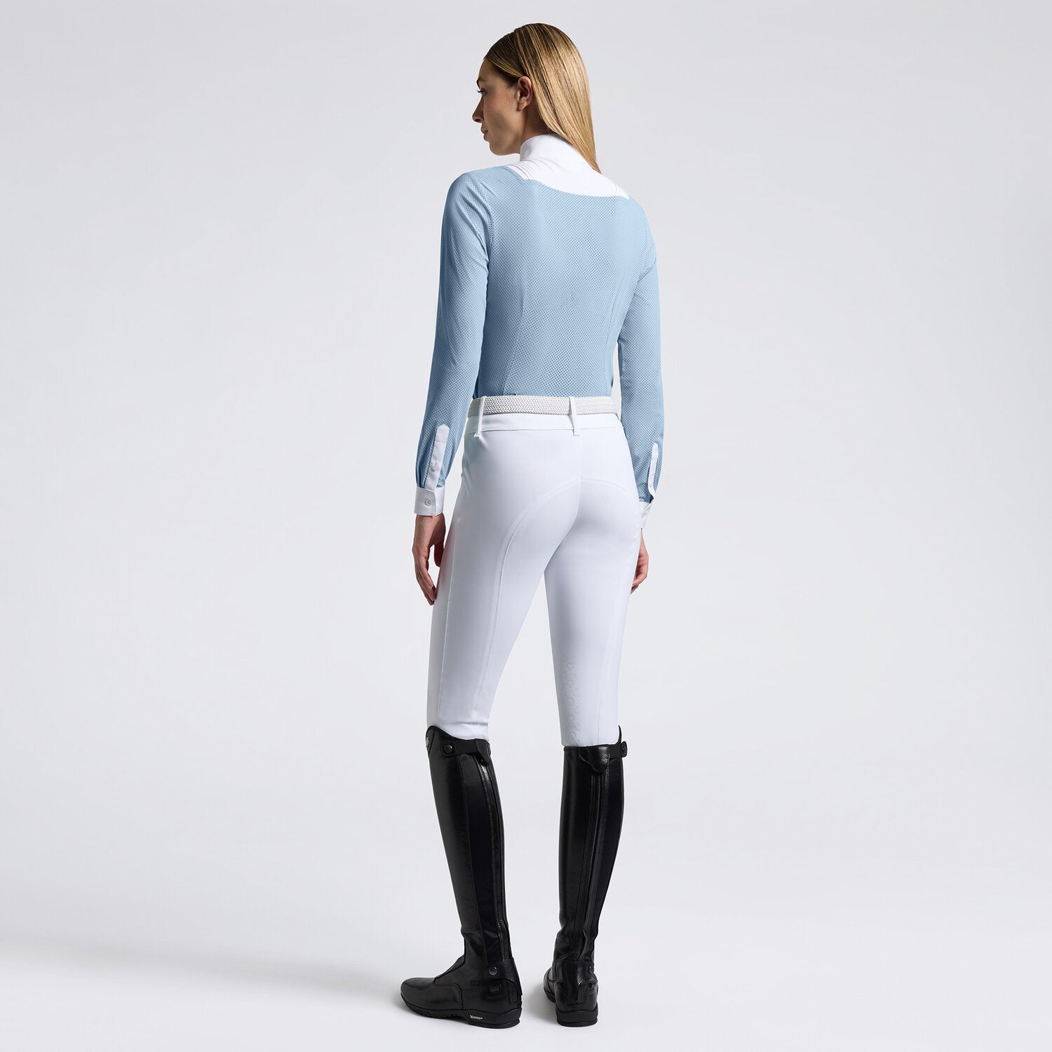 CAVALLERIA TOSCANA WOMEN`S AMERICAN PERFORATED L/S SHIRT