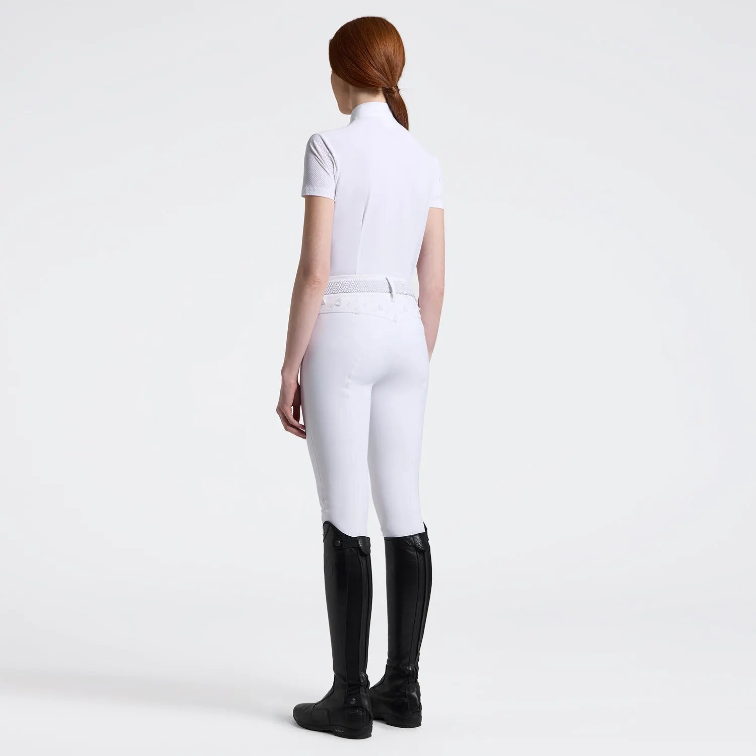 Cavalleria Toscana Women's Competition shirt in technical jersey with zip