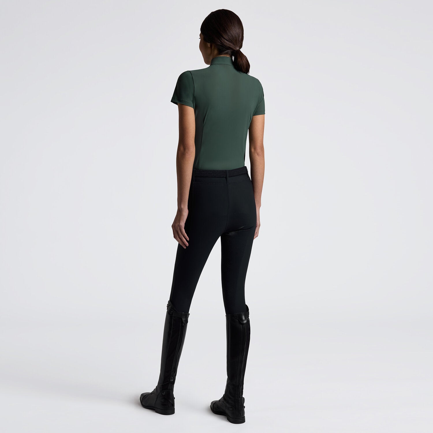 CAVALLERIA TOSCANA WOMEN'S S/S PERFORATED JERSEY COMPETITION SHIRT