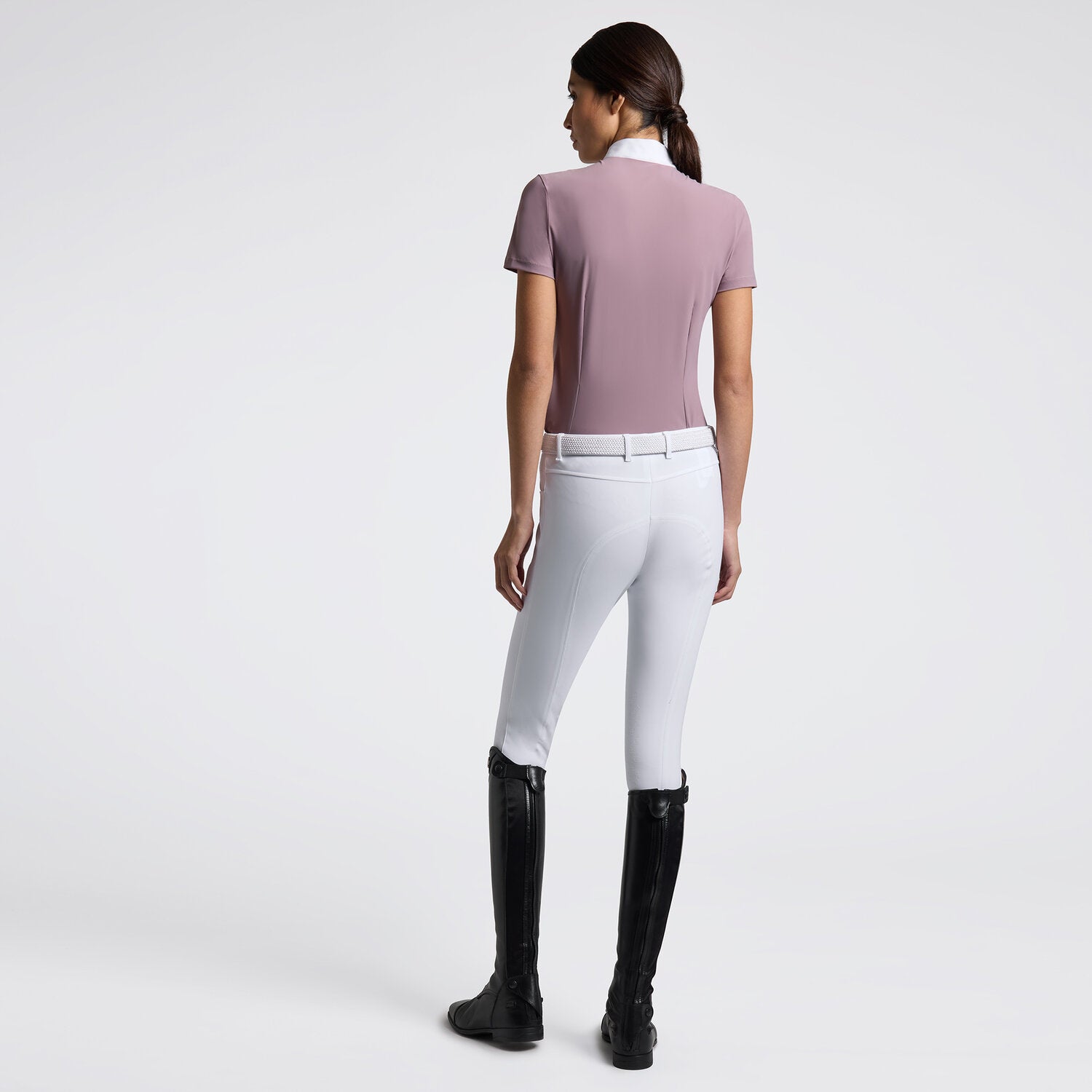 CAVALLERIA TOSCANA WOMEN'S S/S INSERT MESH COMPETITION SHIRT