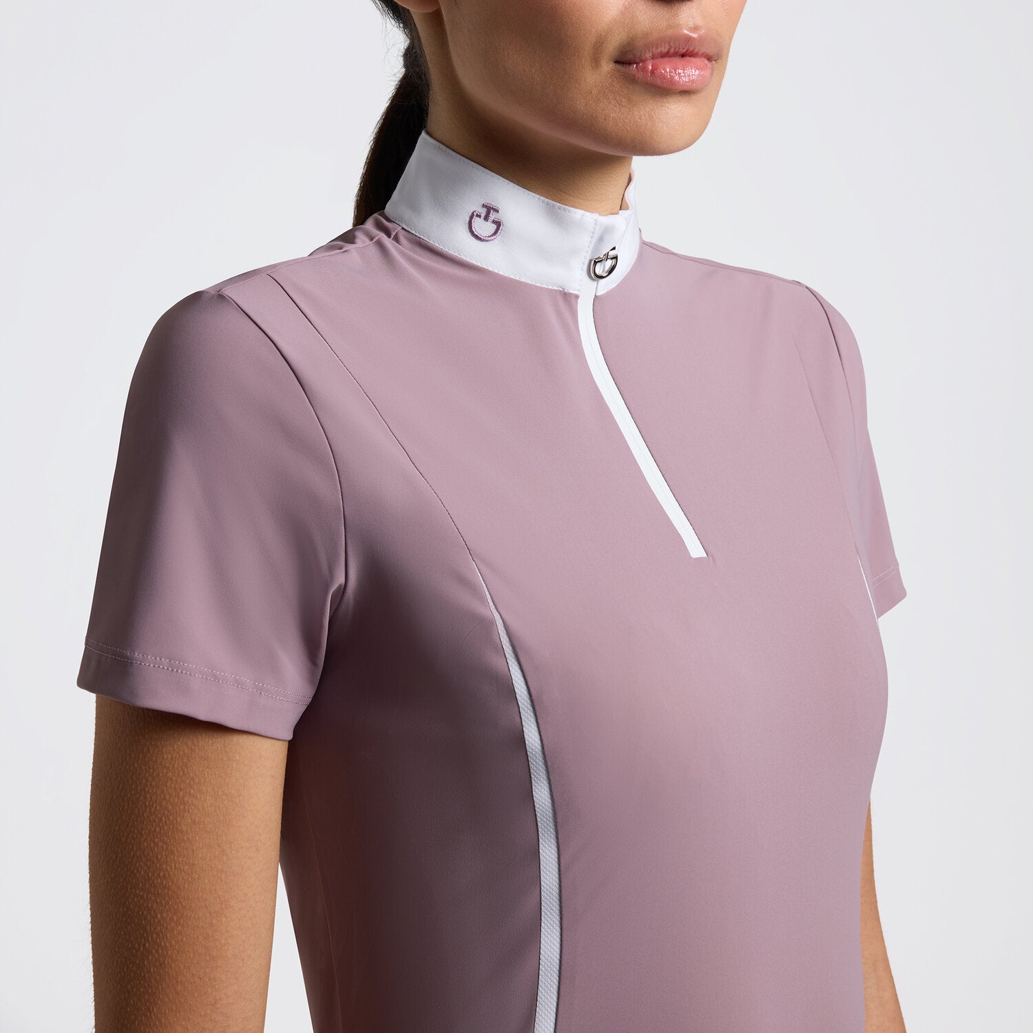 CAVALLERIA TOSCANA WOMEN'S S/S INSERT MESH COMPETITION SHIRT