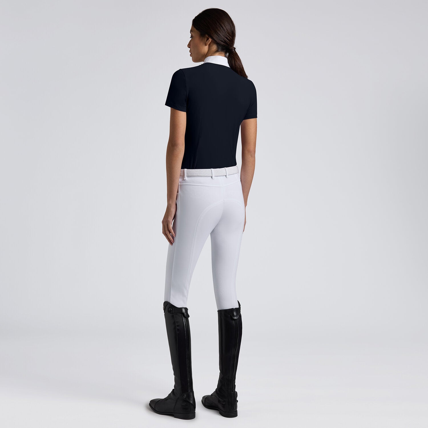 CAVALLERIA TOSCANA WOMEN'S S/S INSERT MESH COMPETITION SHIRT