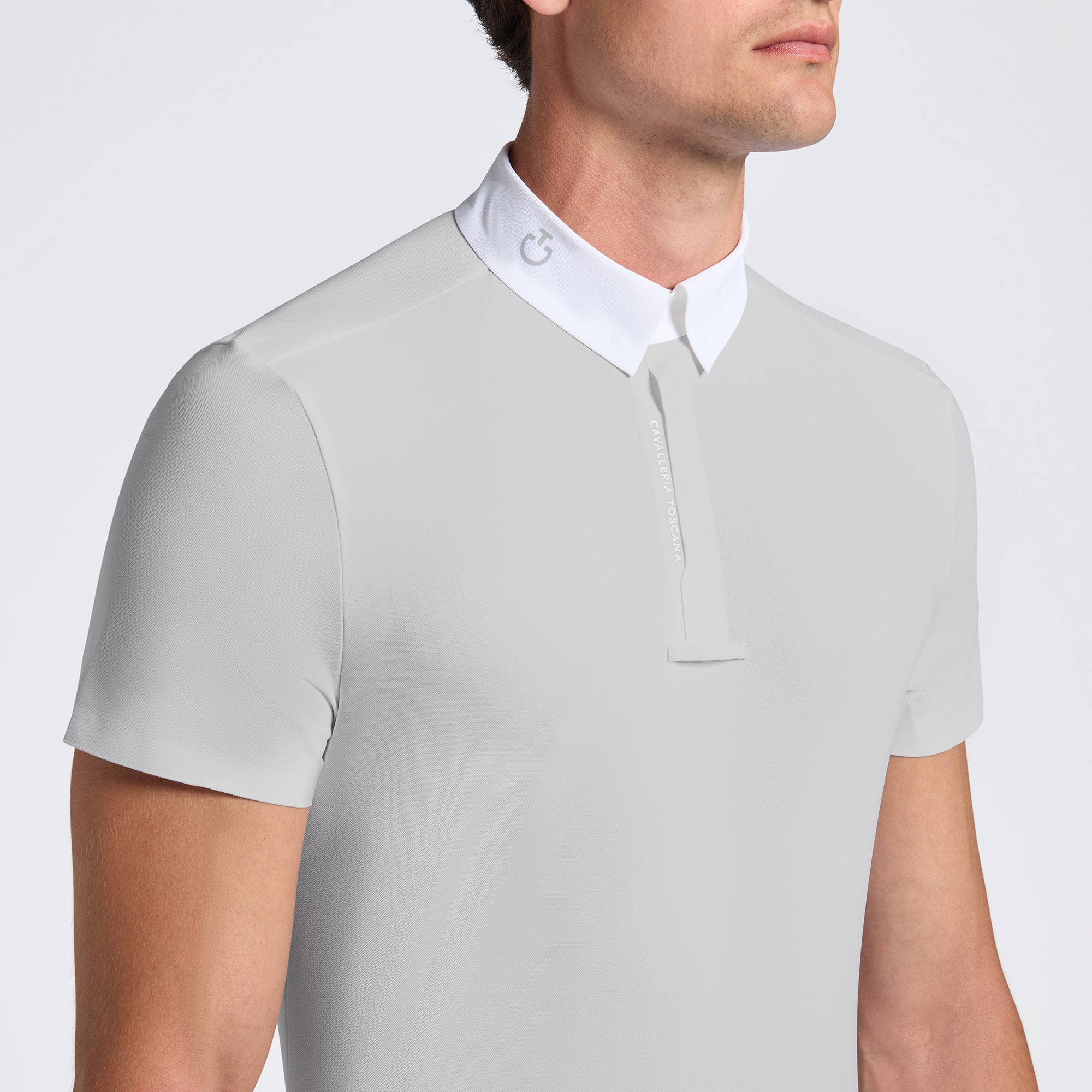 Cavalleria Toscana Mens Heat Sealed Performance Short Sleeve Competition Shirt