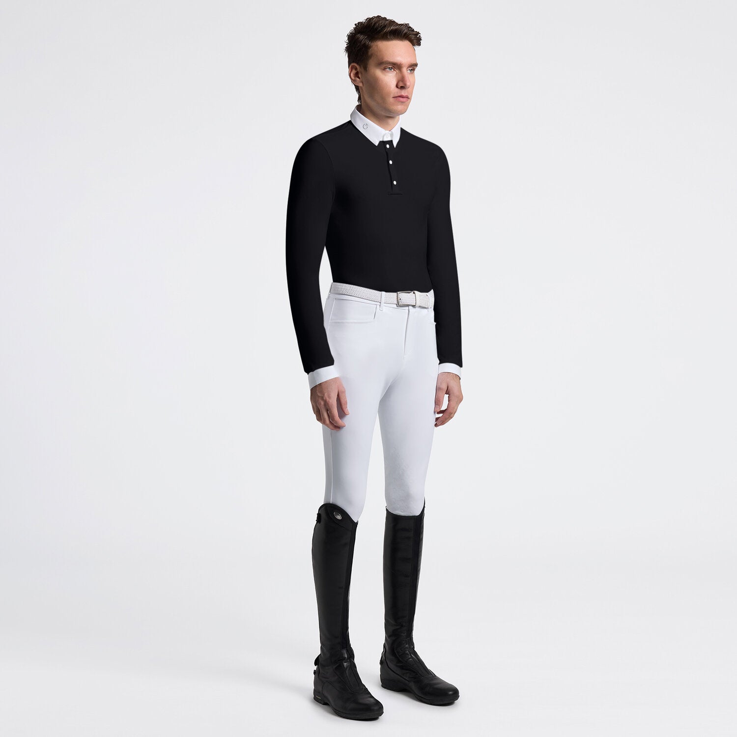 CAVALLERIA TOSCANA MEN'S L/S WARM JERSEY COMPETITION SHIRT