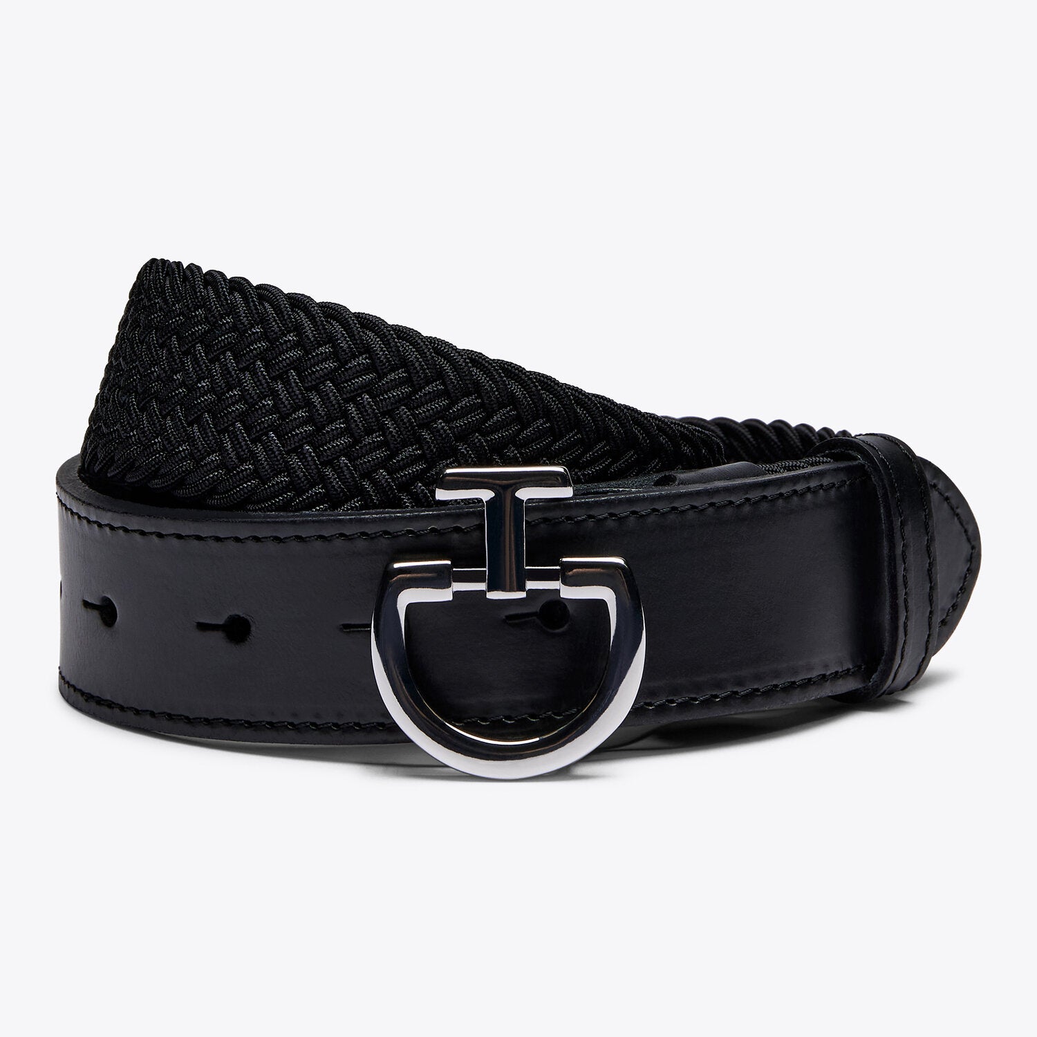 CAVALLERIA TOSCANA Men's Elastic Belt CT Clasp