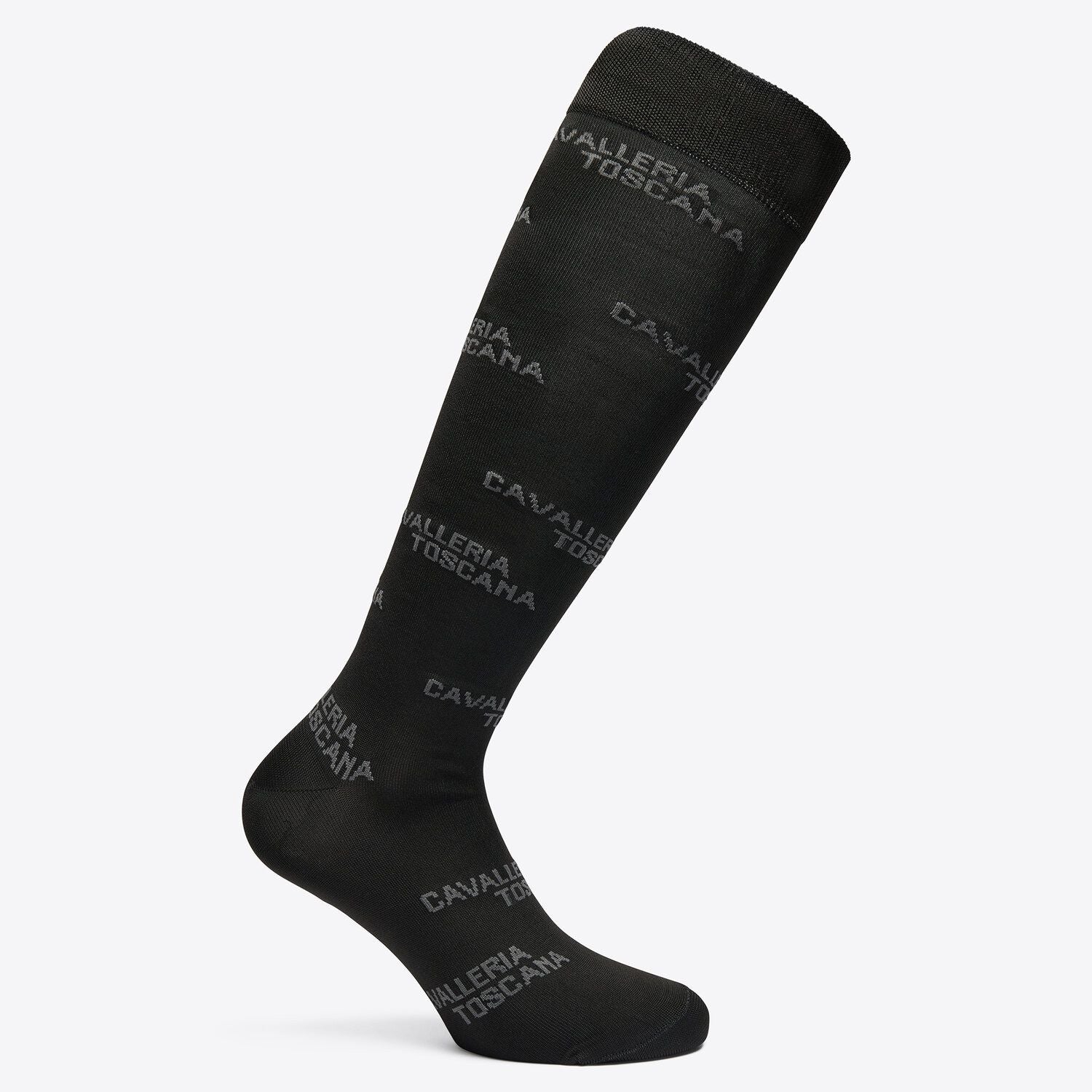 CAVALLERIA TOSCANA JACQUARD LOGO SOCKS