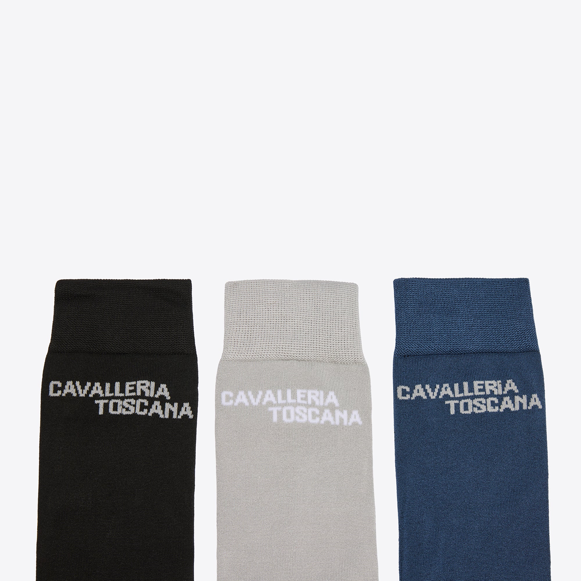 CAVALLERIA TOSCANA JACQUARD LOGO 3-PACK SOCKS