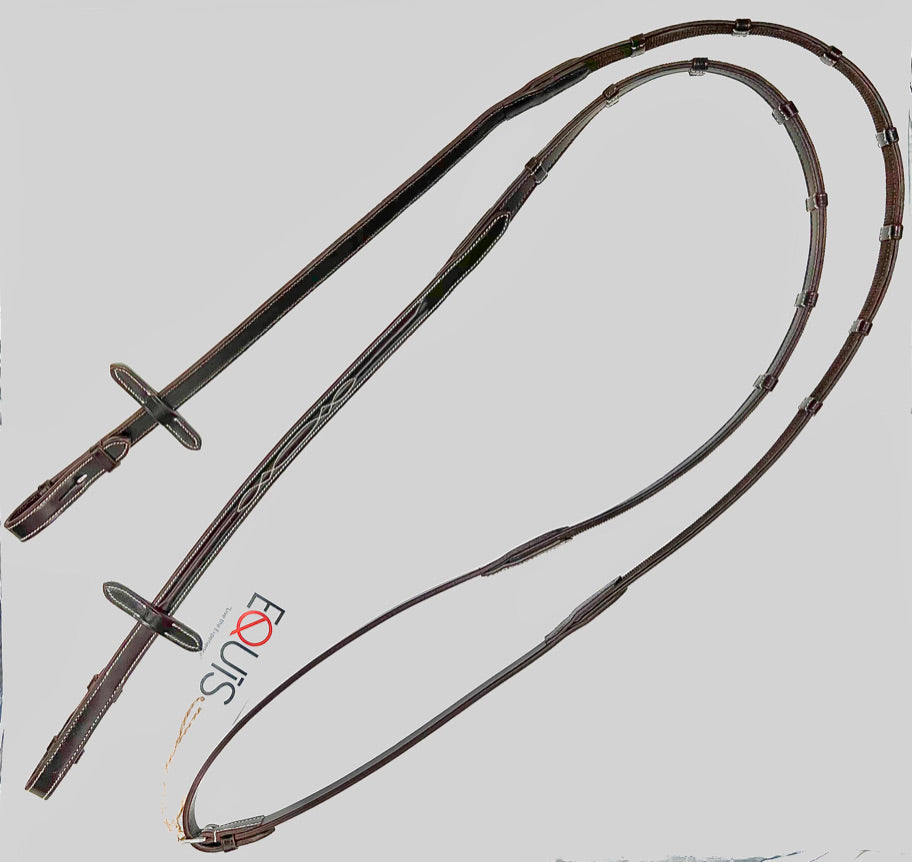 AVILA EQUESTRIAN MONZA HUNTER LEATHER W/ RUBBER REINS (SS)