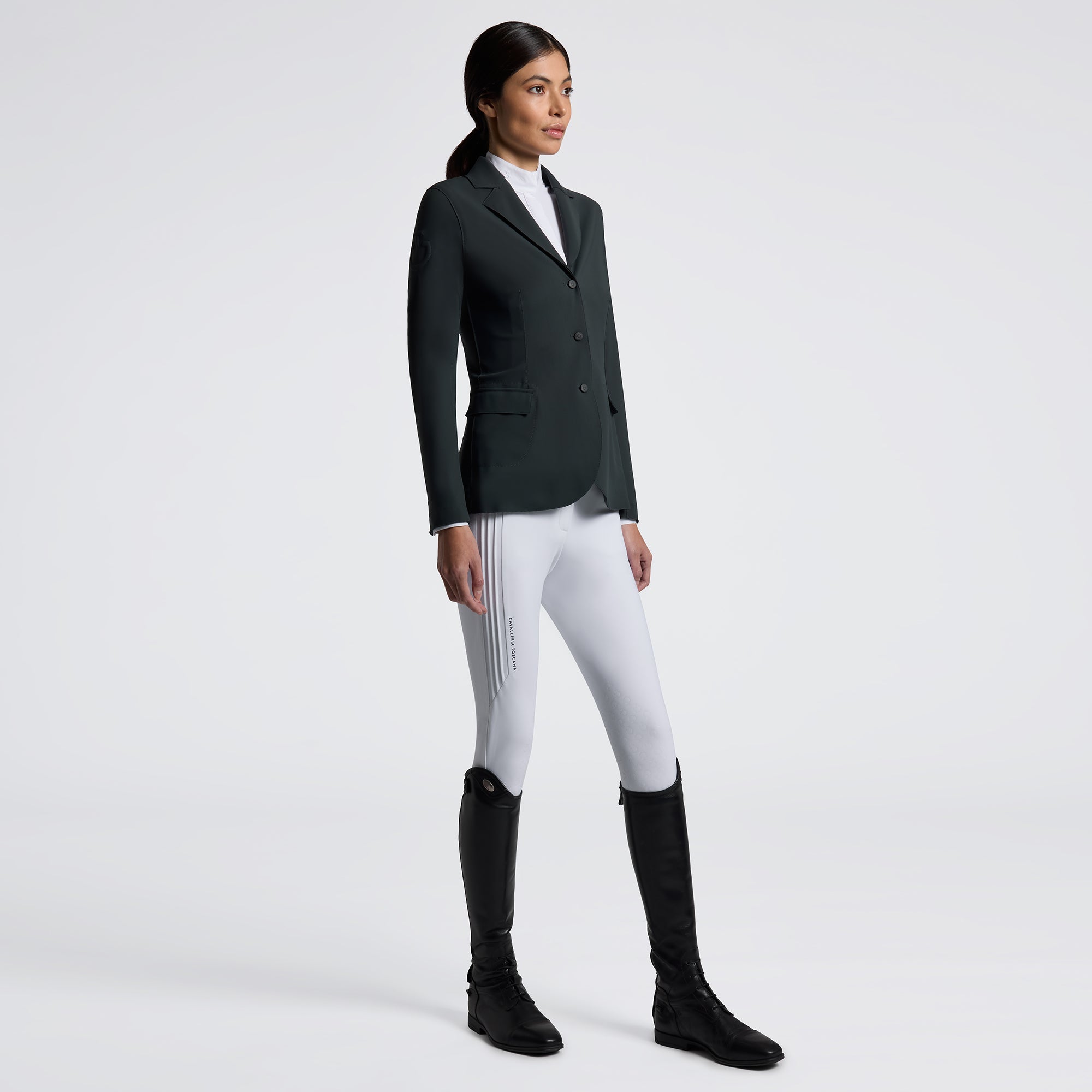 CAVALLERIA TOSCANA WOMEN'S RAW CUT COMPETITION JACKET WITH BUTTONS