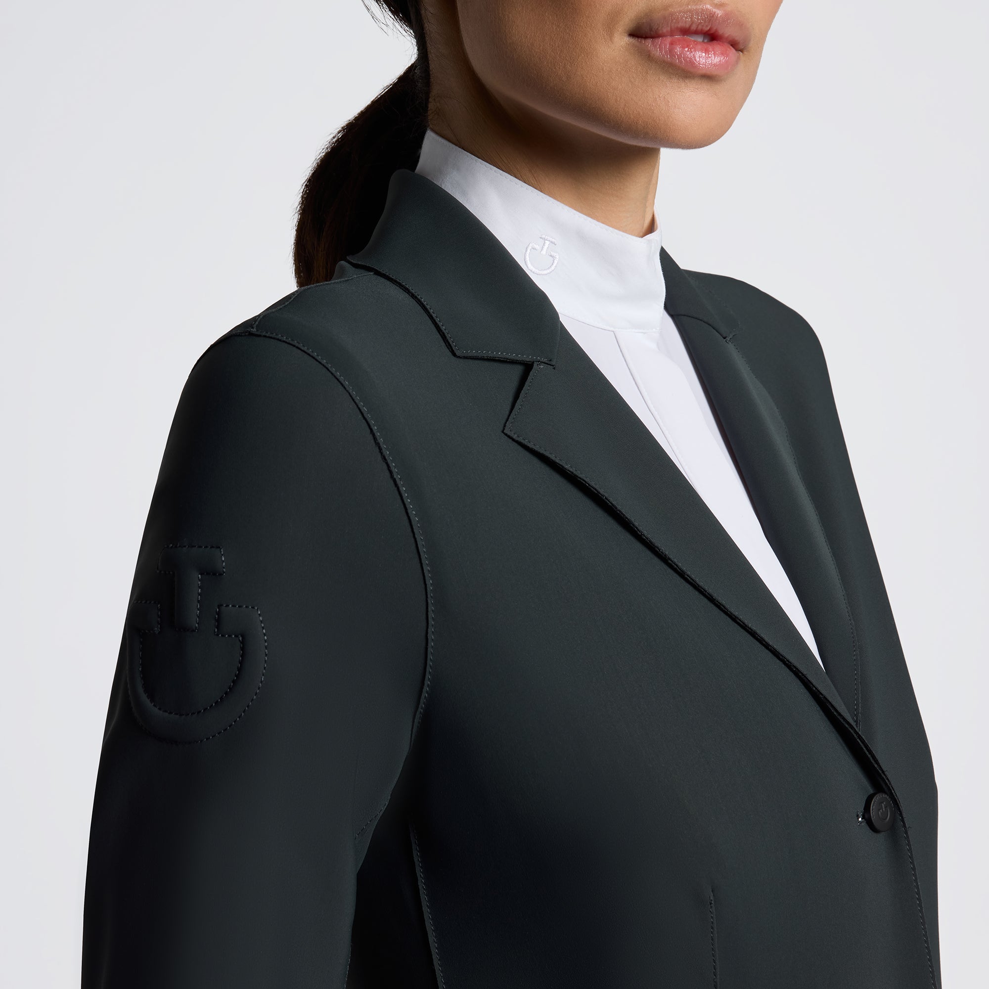 CAVALLERIA TOSCANA WOMEN'S RAW CUT COMPETITION JACKET WITH BUTTONS