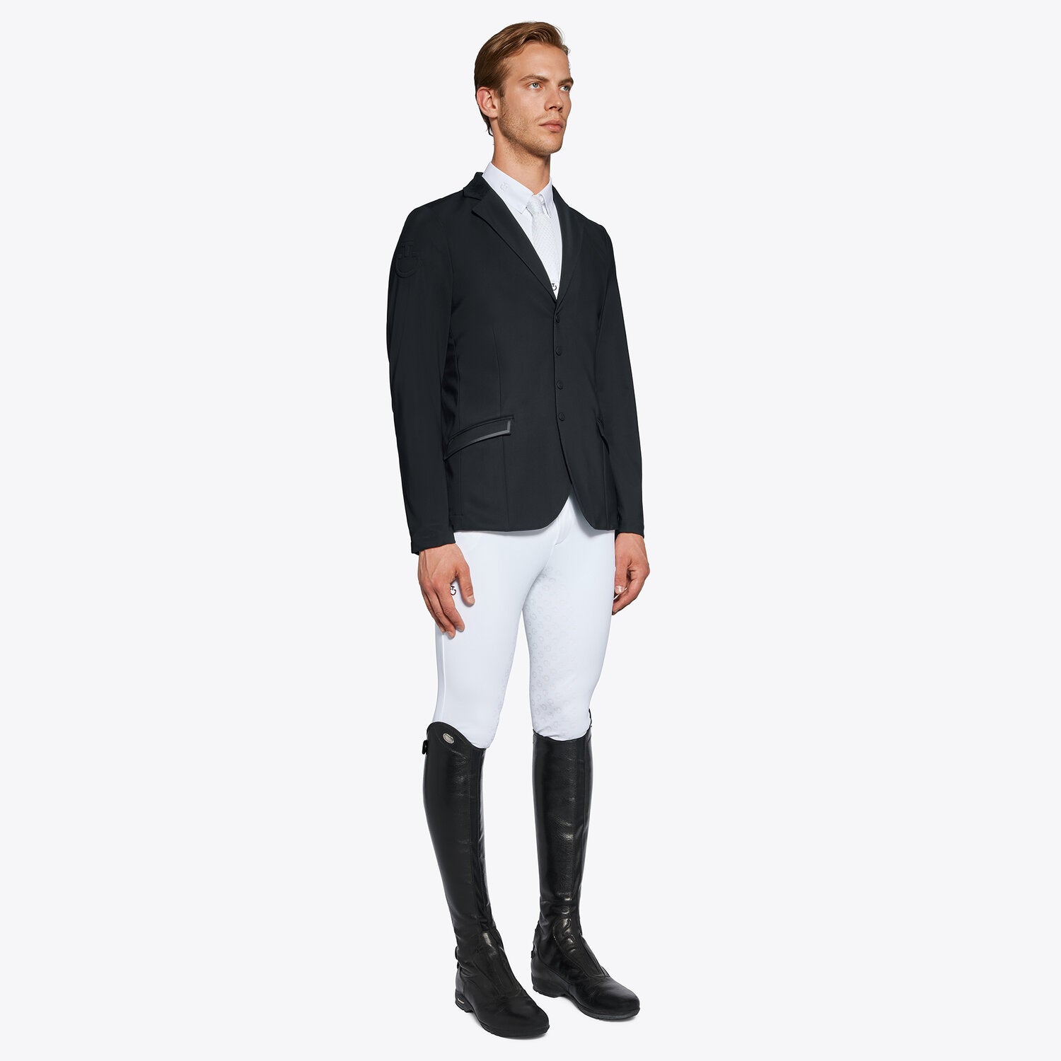 CAVALLERIA TOSCANA MEN'S LIGHTWEIGHT ZIP RIDING JACKET