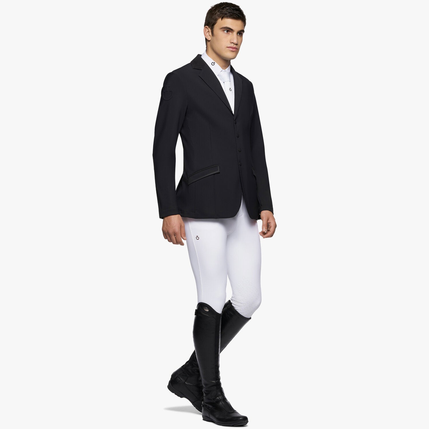 CAVALLERIA TOSCANA MEN'S LIGHTWEIGHT ZIP RIDING JACKET