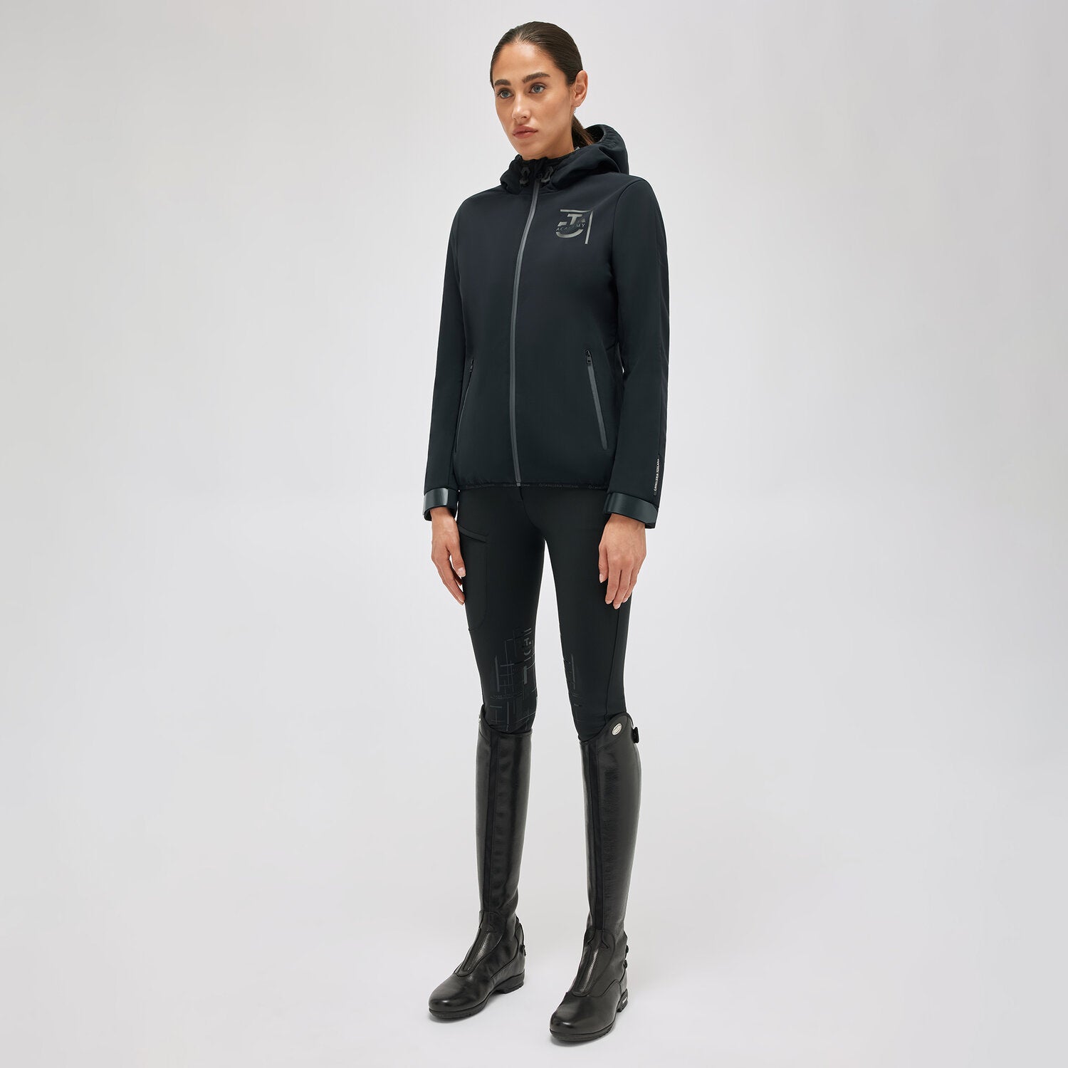 CAVALLERIA TOSCANA ACADEMY 3-LAYER HOODED ZIP WOMEN'S SOFTSHELL