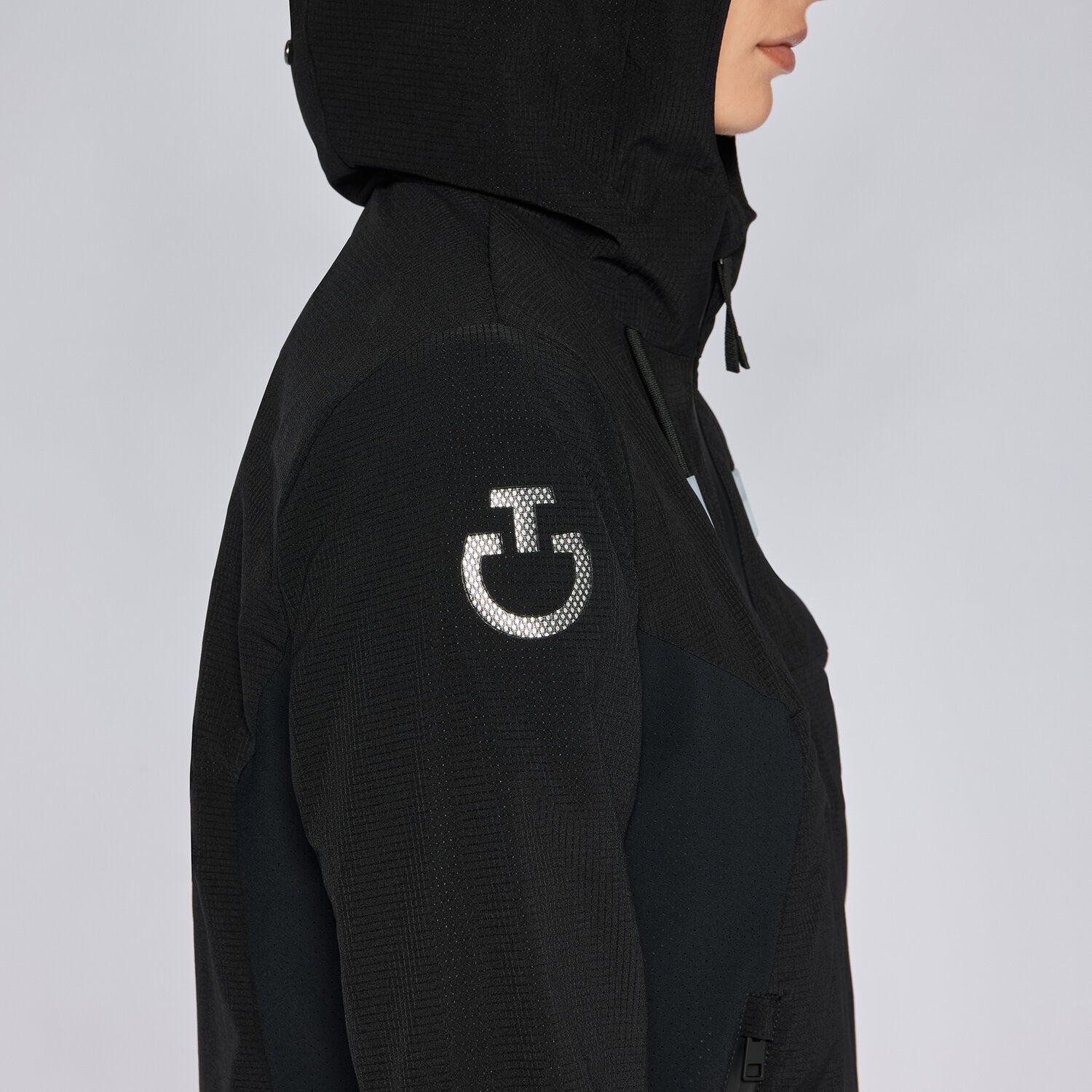 Cavalleria Toscana Revo Nylon MeshHooded Wind + Water Resistant Jacket