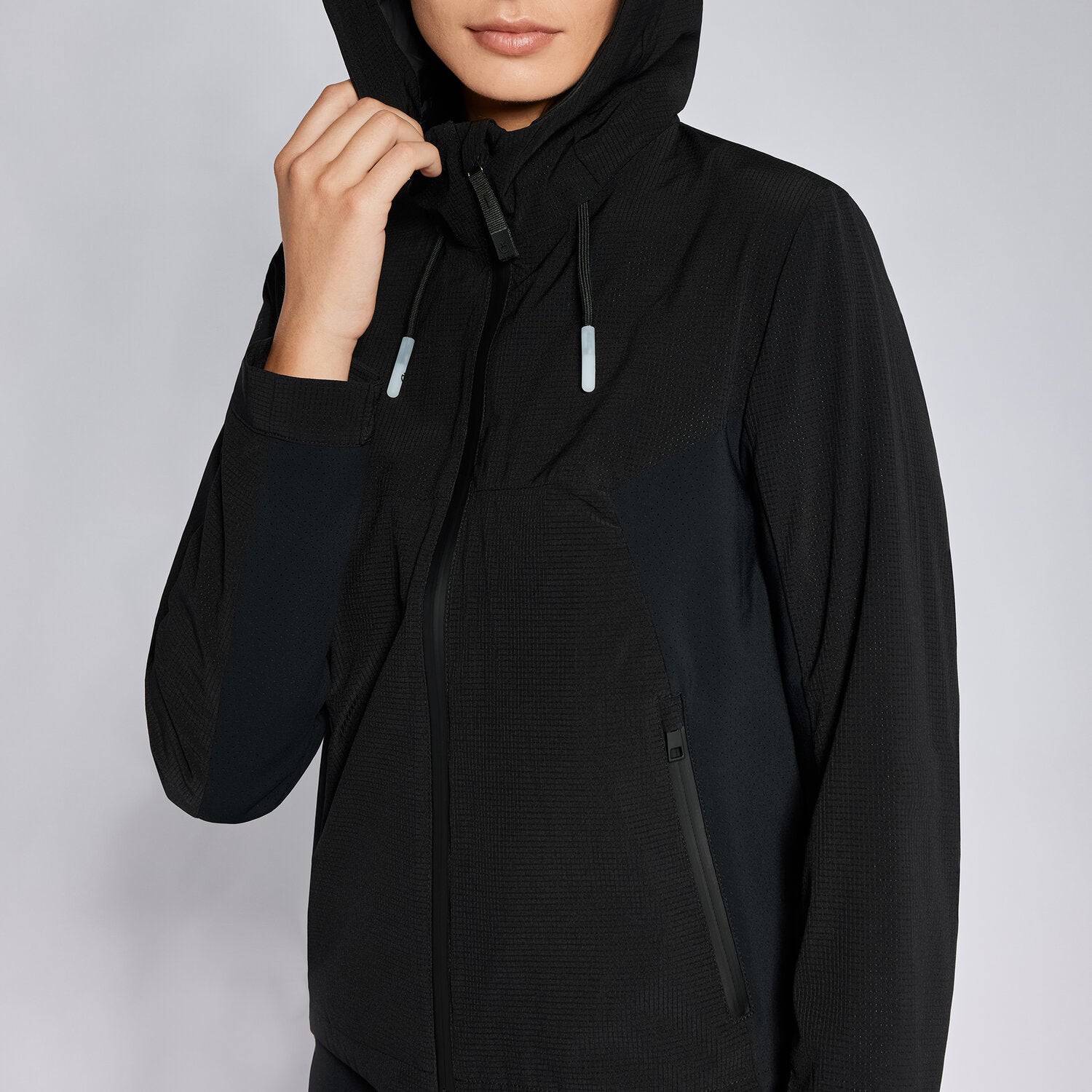 Cavalleria Toscana Revo Nylon MeshHooded Wind + Water Resistant Jacket