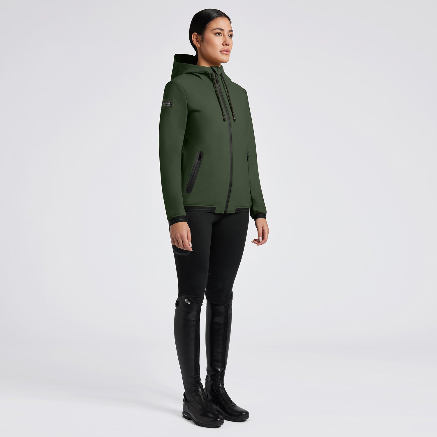 CAVALLERIA TOSCANA WOMENS Thermal Hooded Performance Softshell JACKET