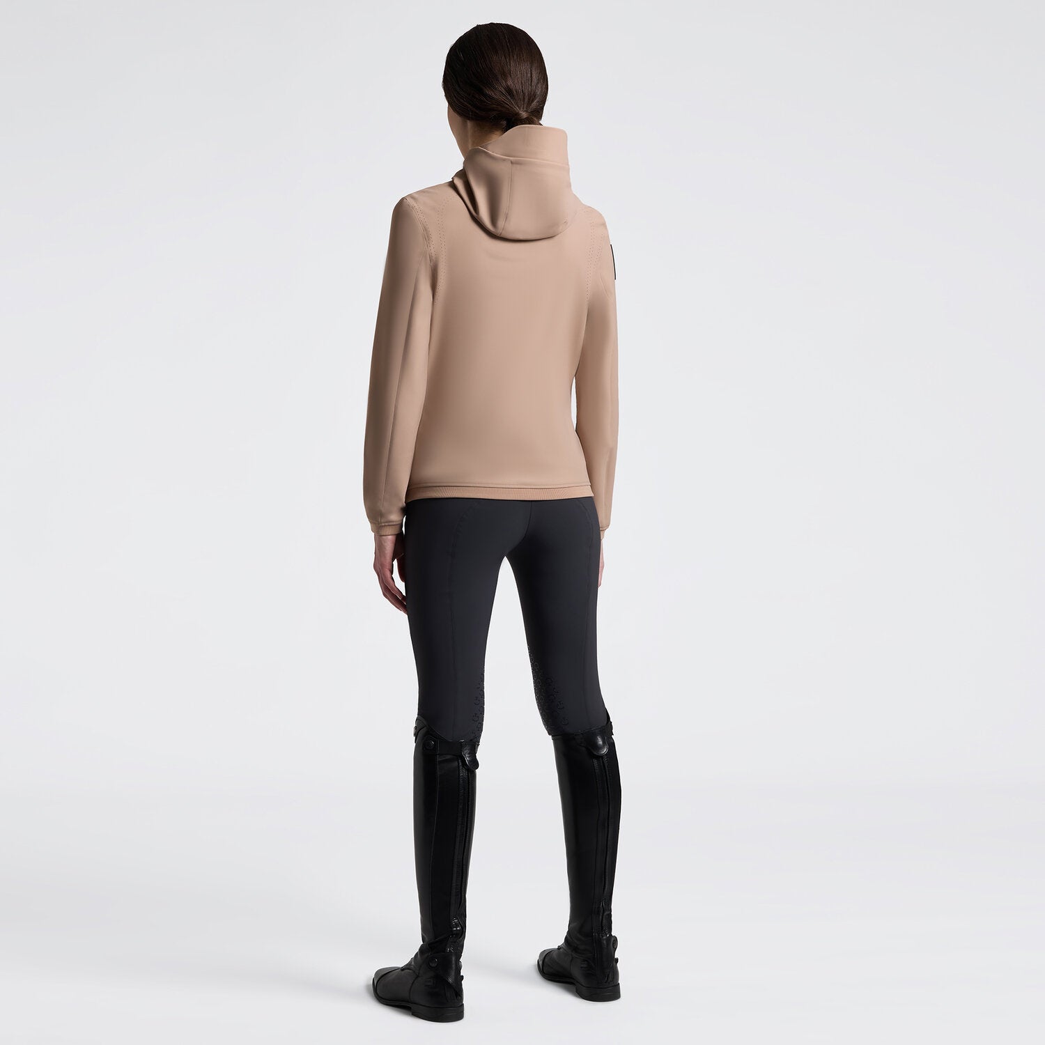 CAVALLERIA TOSCANA WOMEN'S PERFORATED SOFTSHELL IN JERSEY