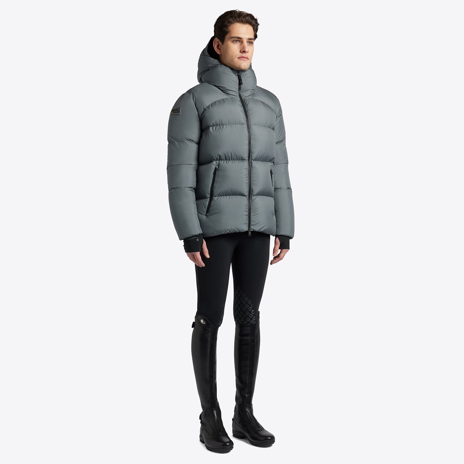 CAVALLERIA TOSCANA MENS Hooded Down Padded Nylon Parka