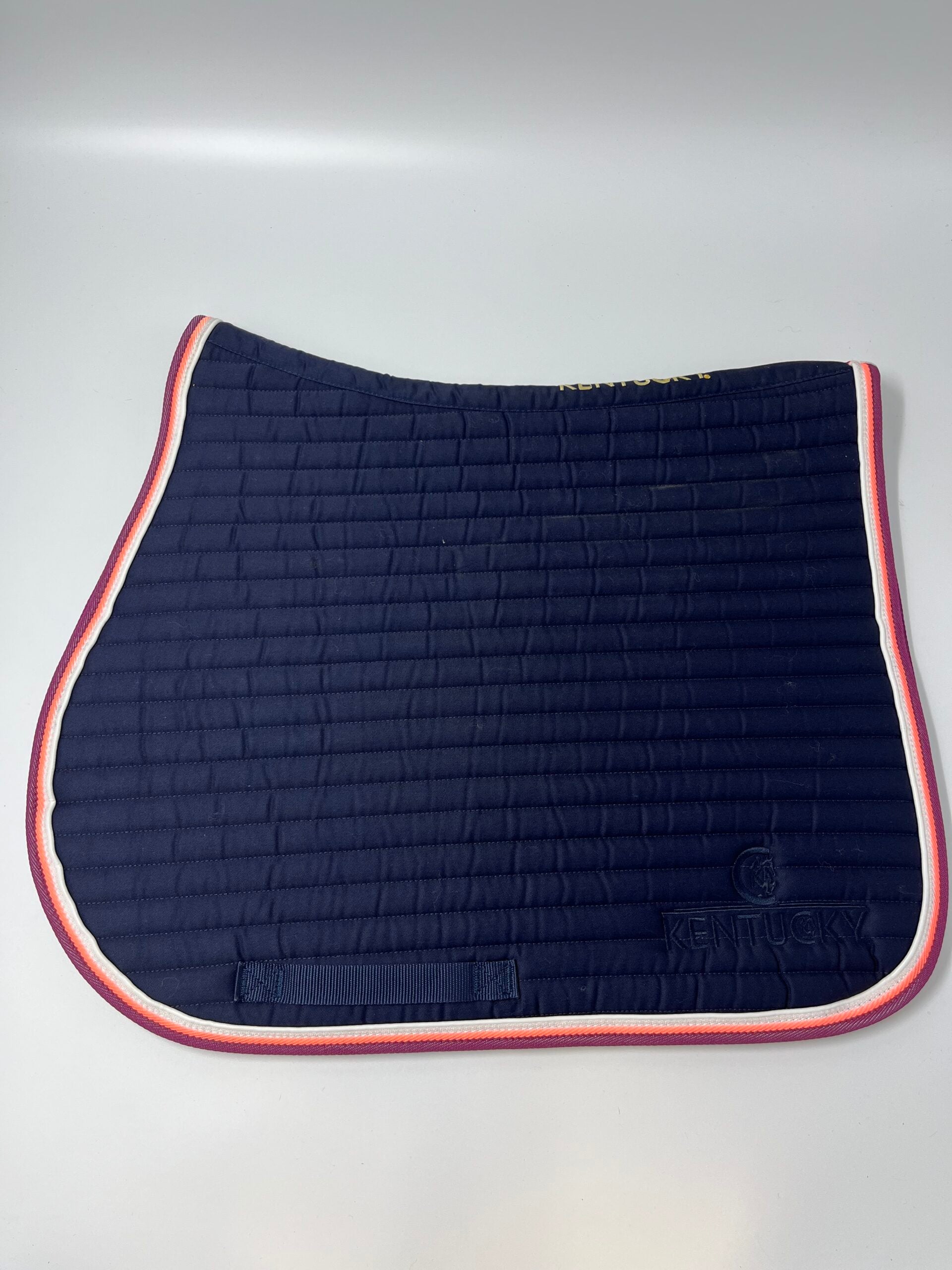 KENTUCKY HORSEWEAR Color Edition Saddle Pad - Navy/Pink/Burgundy