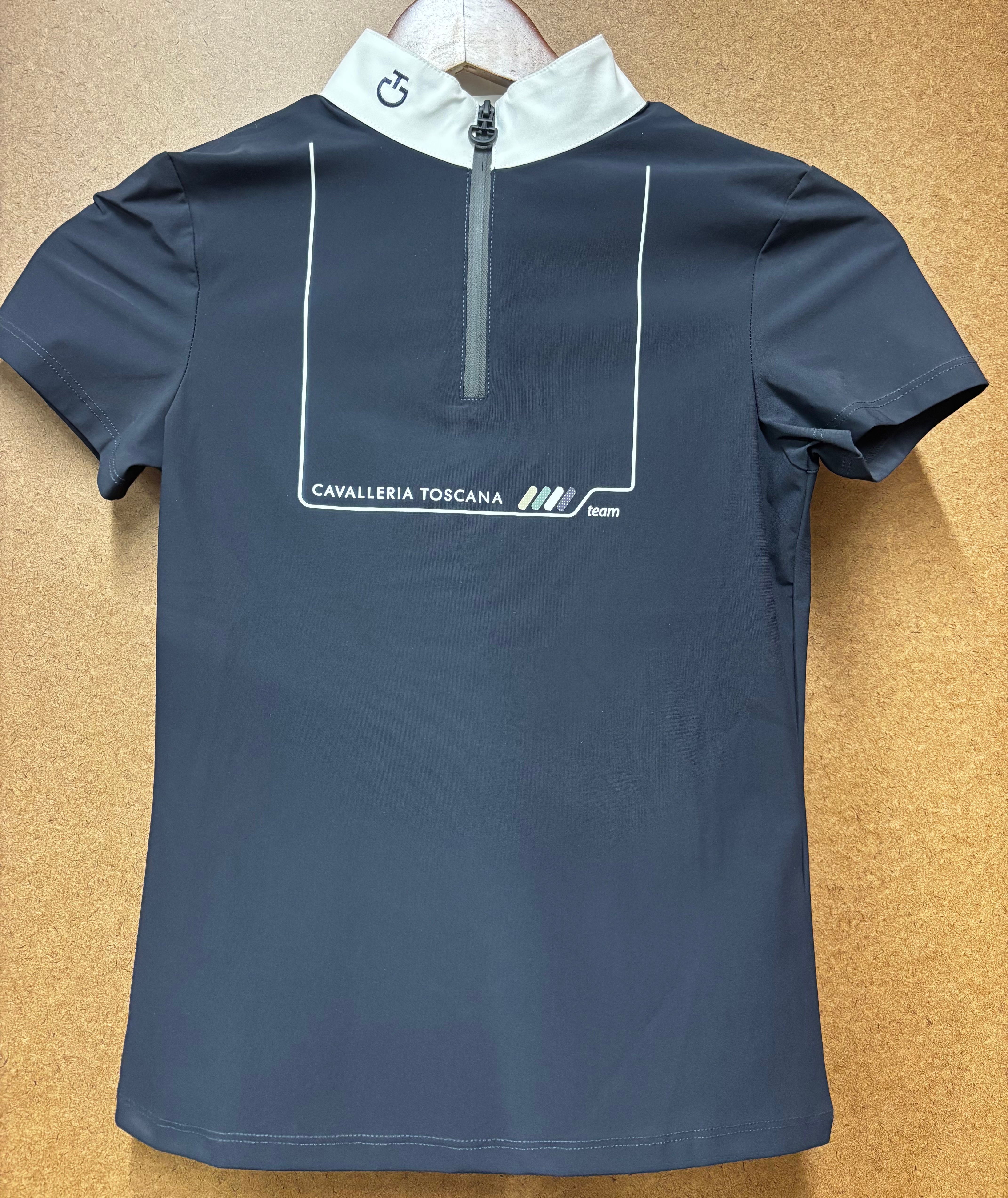 CAVALLERIA TOSCANA GIRLS Dash S/S Zip Competition Polo