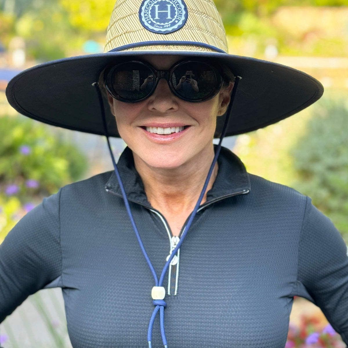 Malibu brand new authentic Woven Straw Hat with Black Cording and spf50 ?neck Malibu-group-image.jpg?v=  main image 3