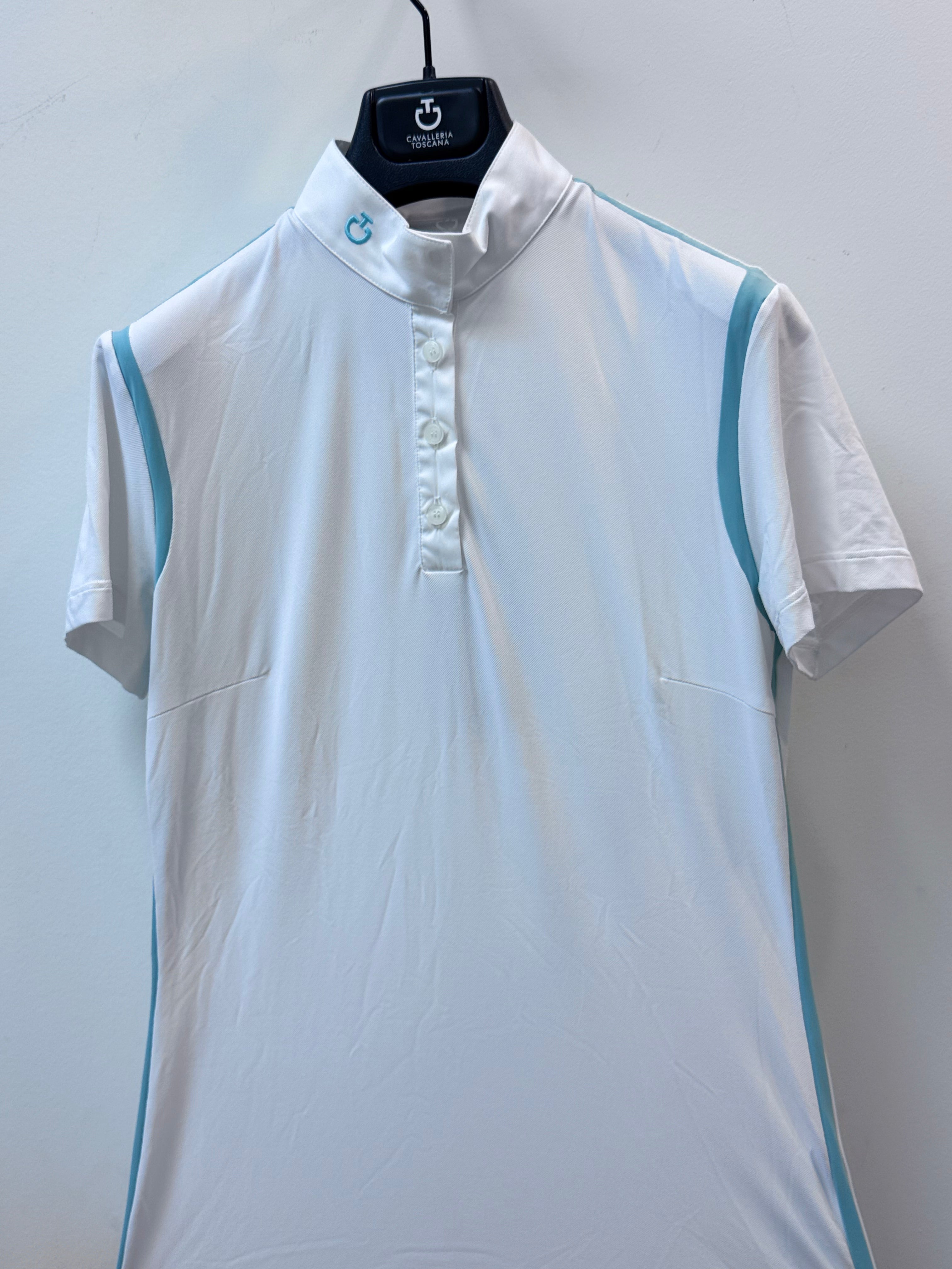 CAVALLERIA TOSCANA Jersey Pique Contour S/S Button Competition Polo