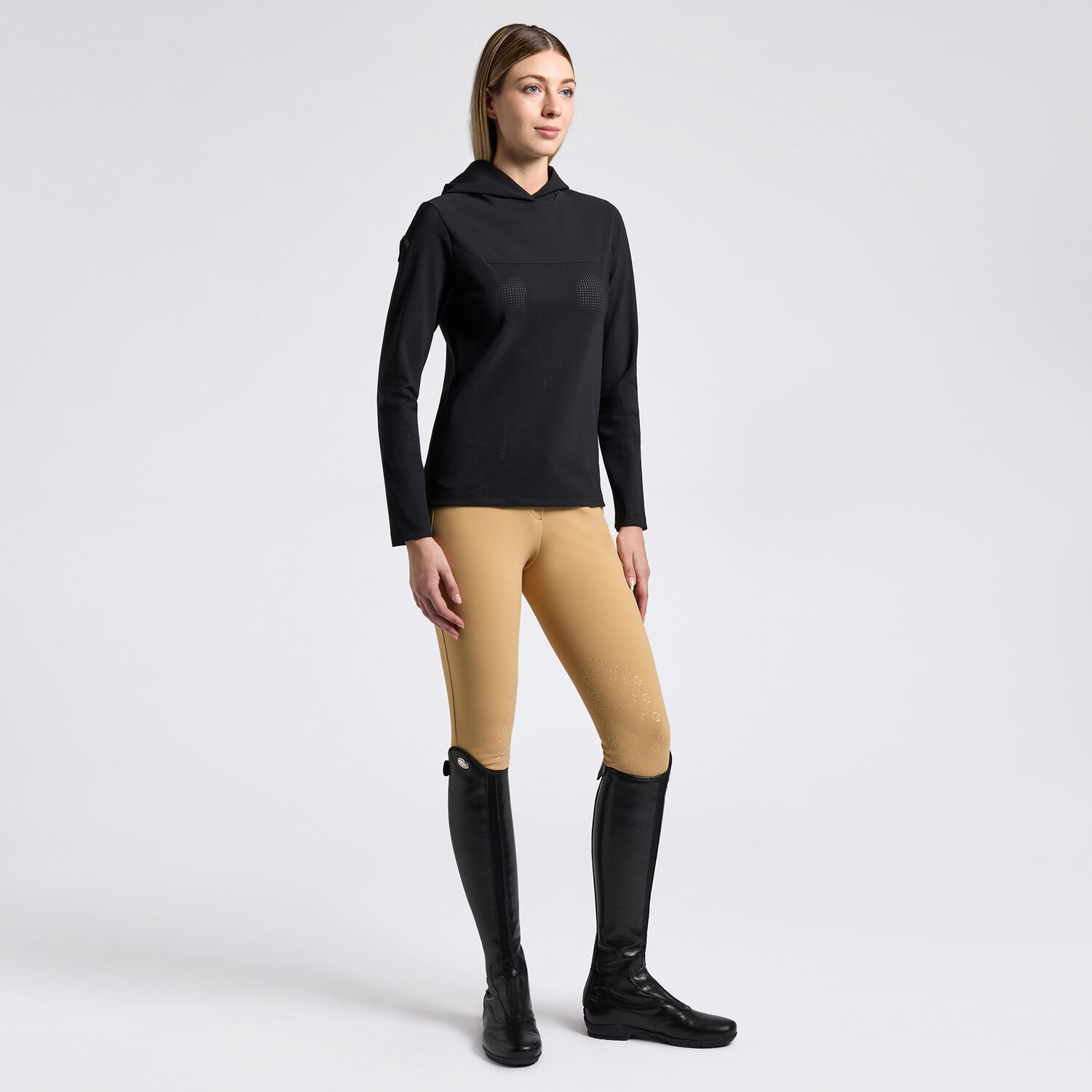 CAVALLERIA TOSCANA WOMEN'S TECHNICAL CREW NECK HOODIE