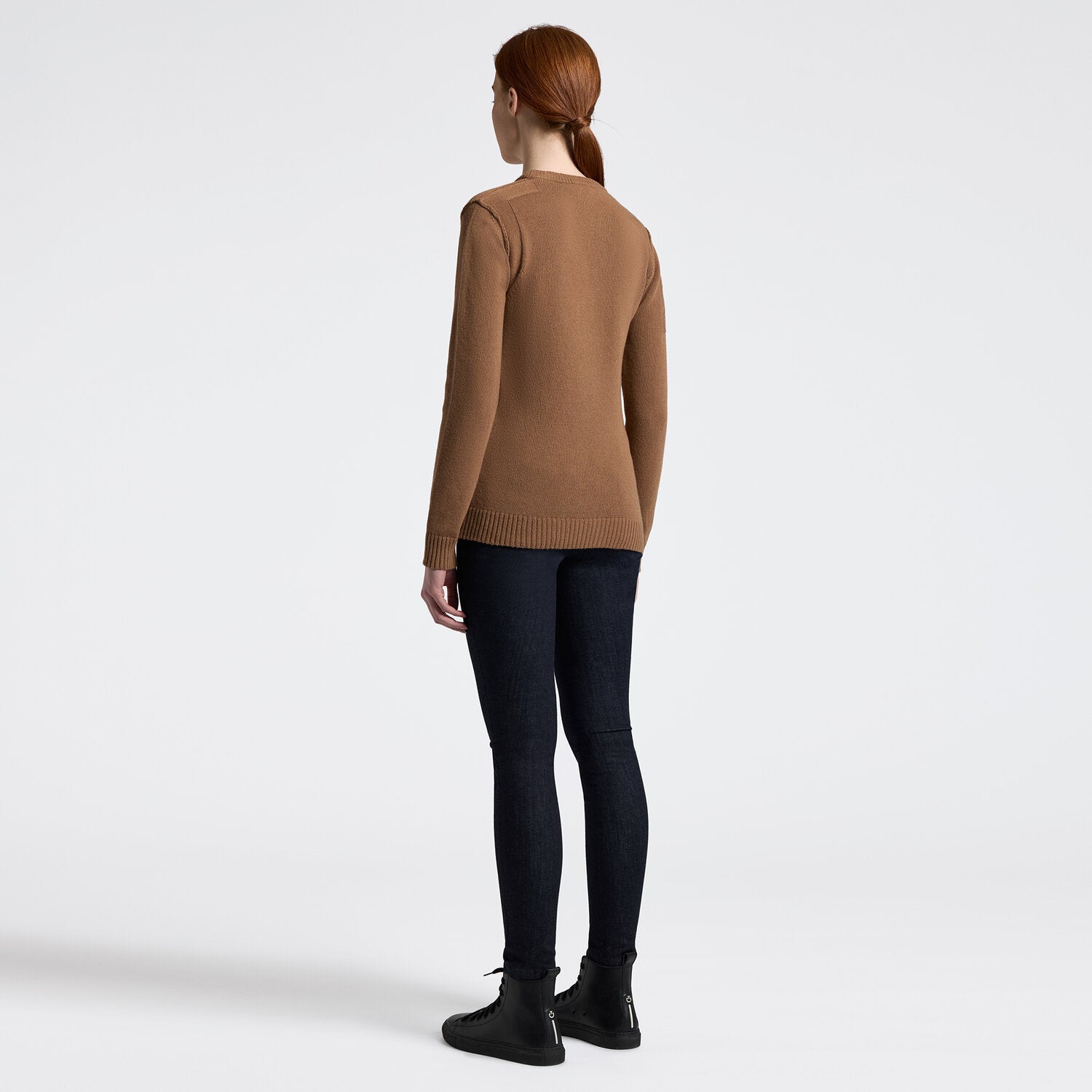 CAVALLERIA TOSCANA WOMEN'S PURE WOOL CREW NECK SWEATER