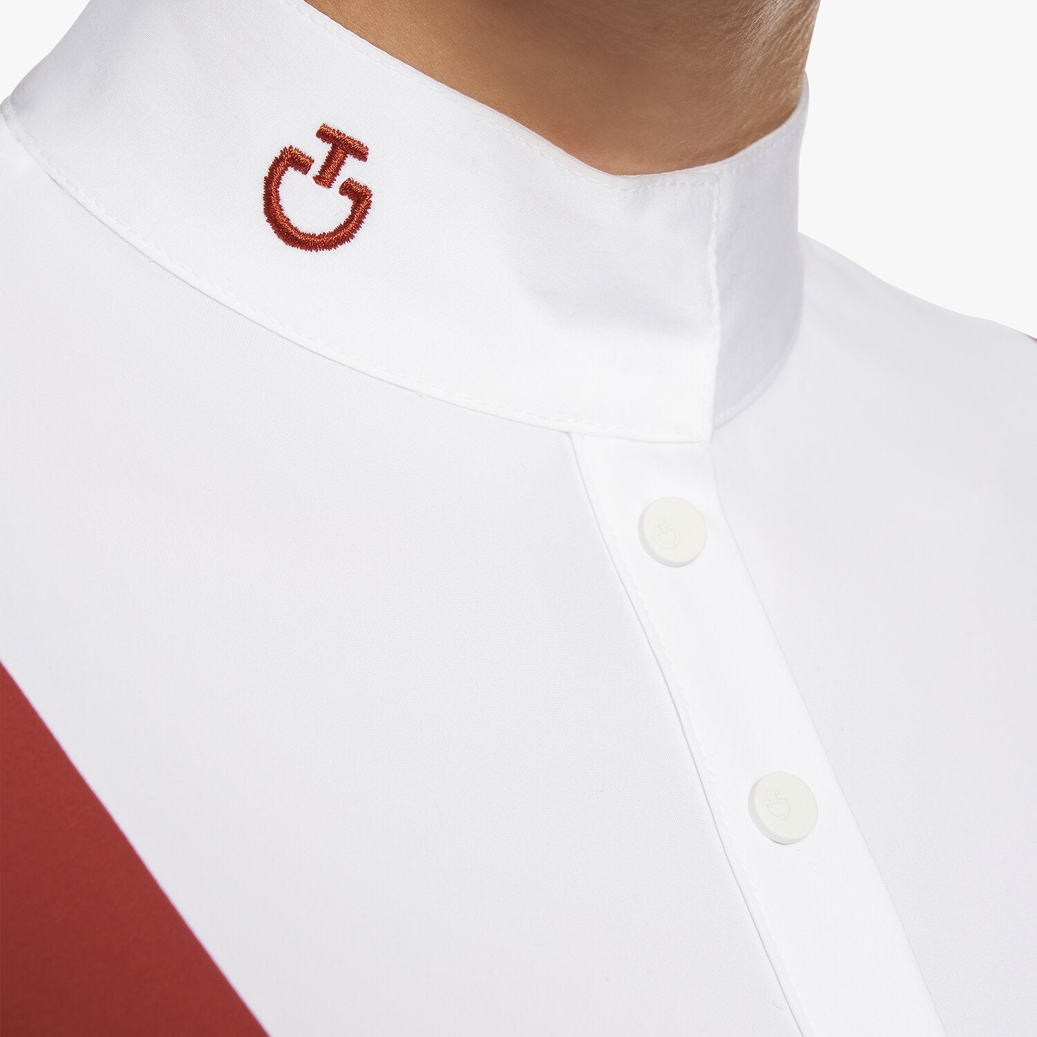 CAVALLERIA TOSCANA WOMENS PENTAGON BIB JERSEY S/S BUTTON COMPETITION POLO