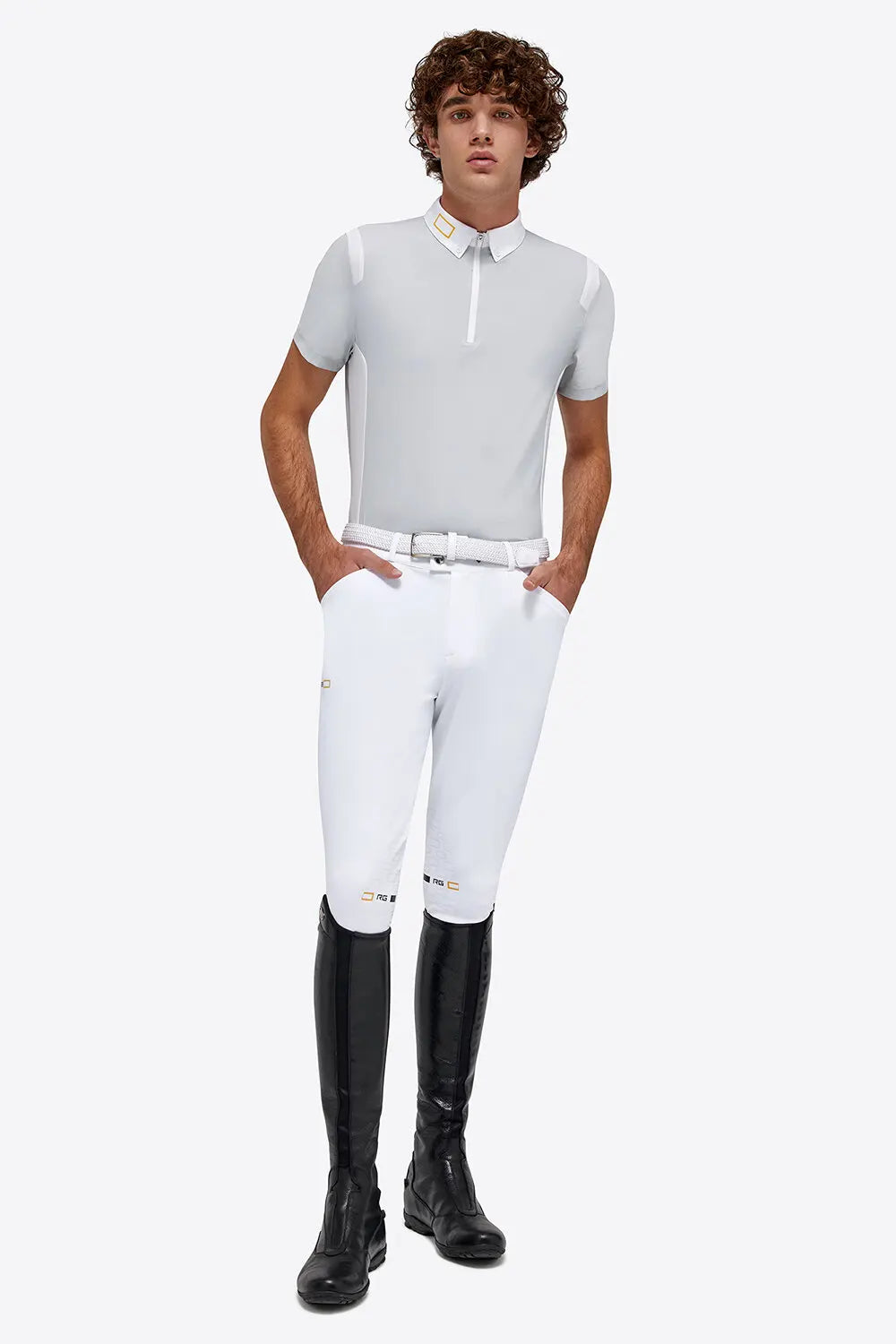 RG Jersey/Mesh Insert S/S Zip Competition Polo 0001