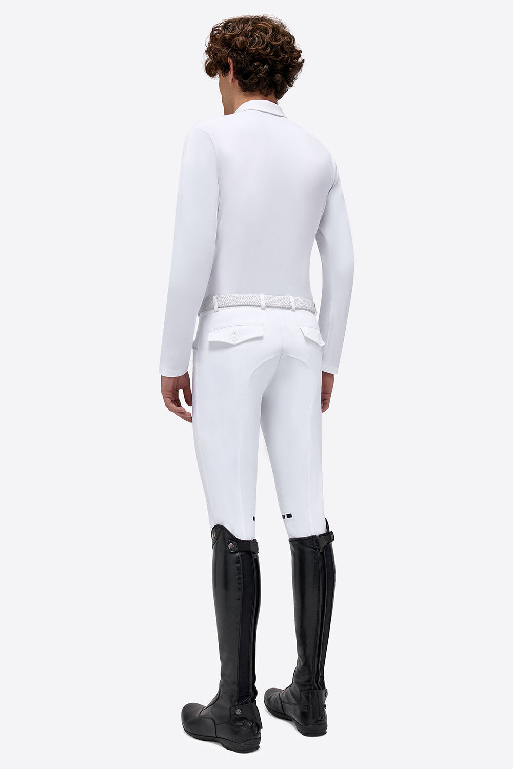RG MENS JERSEY WITH PERFORATED INSERT L/S BOTTON COMPETITION SHIRT