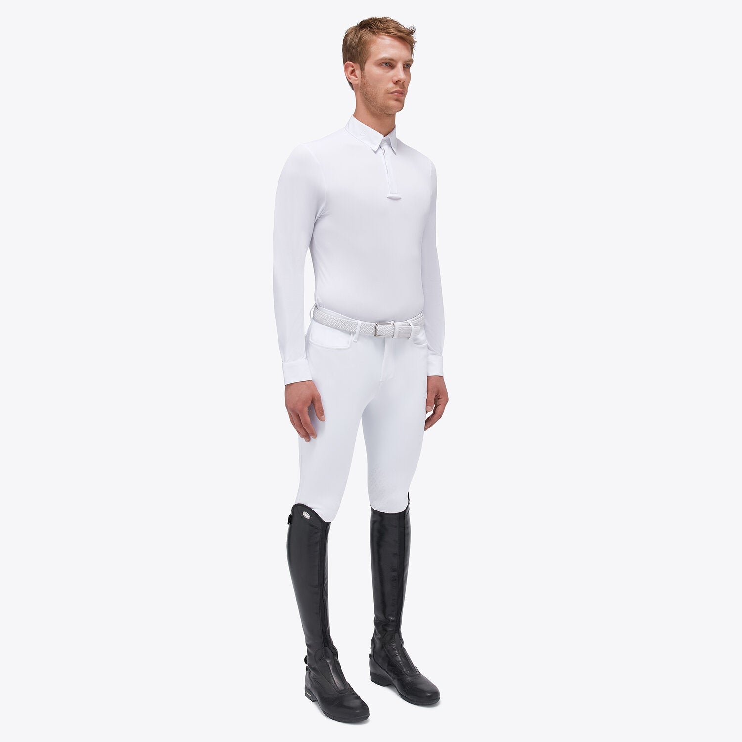 CAVALLERIA TOSCANA Men's Competition Polo LS