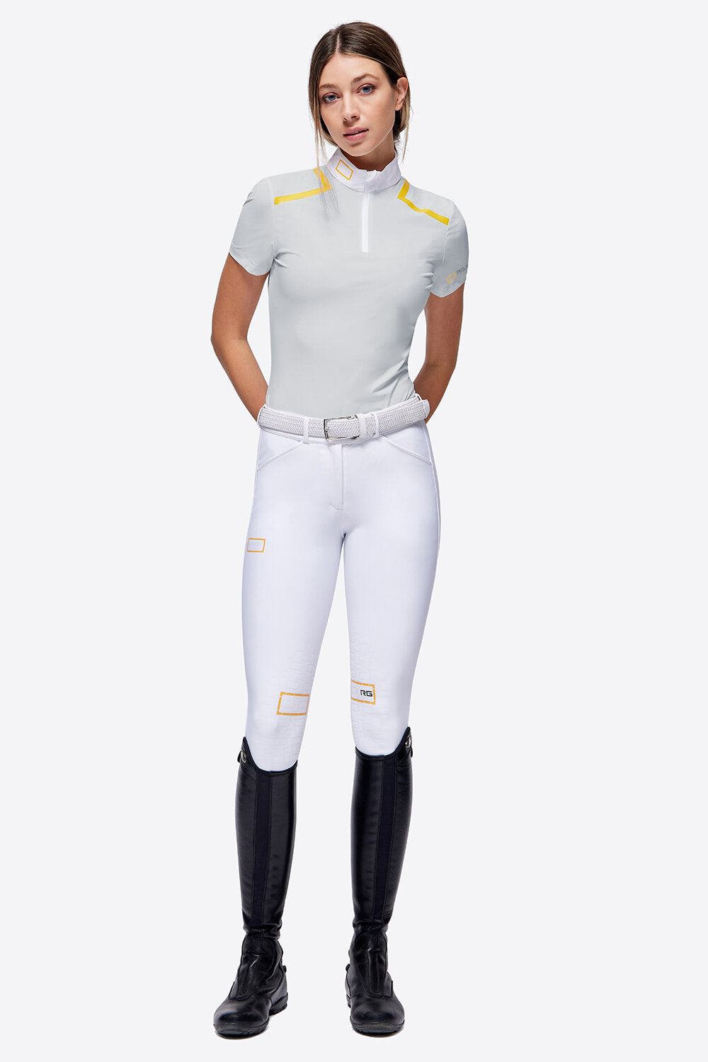 RG WOMENS JERSEY S/S ZIP COMPETITION POLO