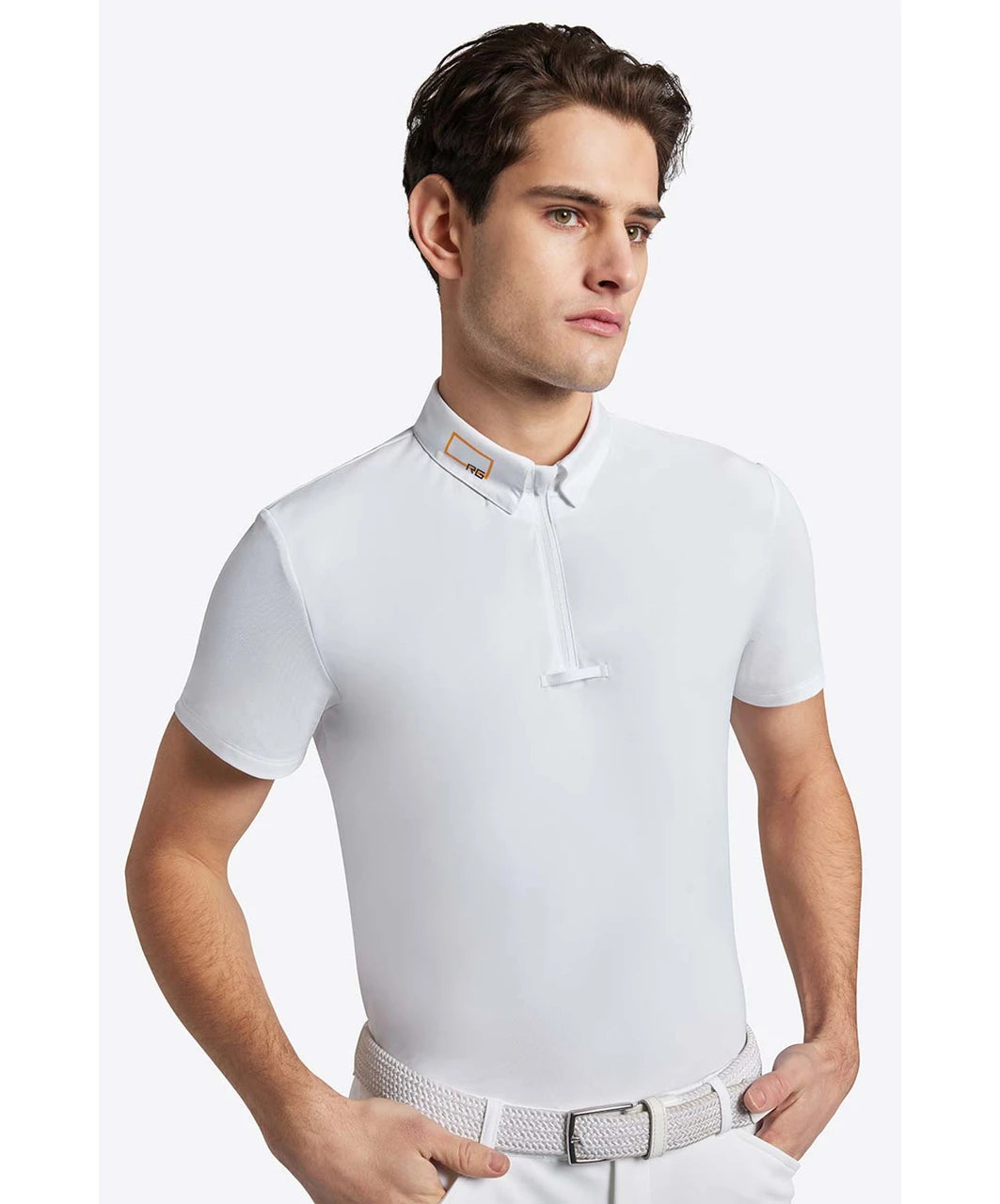 RG MEN'S JERSEY S/S COMPETITION ZIP POLO