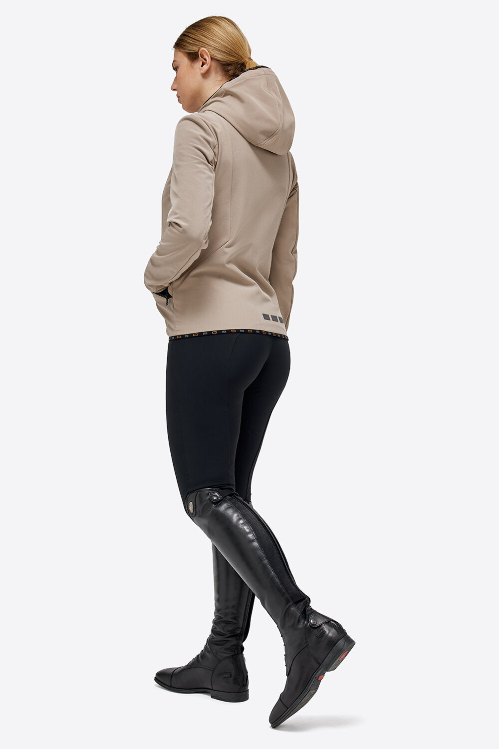 RG WOMENS Jersey Hooded Zip Softshell Jacket