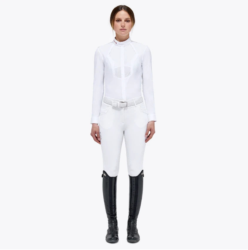 CAVALLERIA TOSCANA WOMEN'S REVO TECH KNIT L/S COMPETITION SHIRT