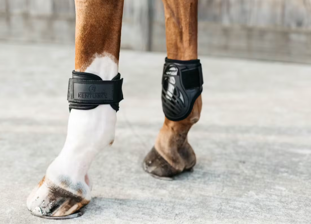 KENTUCKY HORSEWEAR YOUNG HORSE FETLOCK BOOTS BLACK