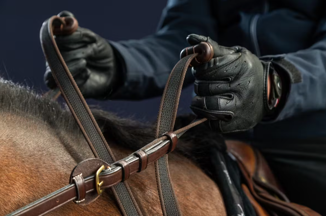 5/8 ADJUSTABLE REINS - D COLLECTION BROWN