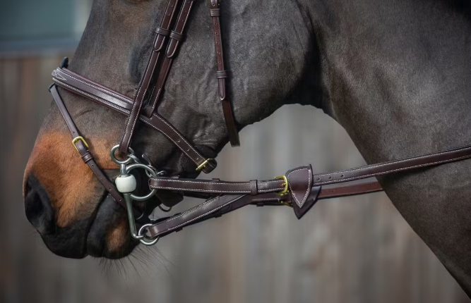 DYON 1/2 CONVERTER RUBBER REINS WITH 7 LEATHER LOOPS - D COLLECTION
