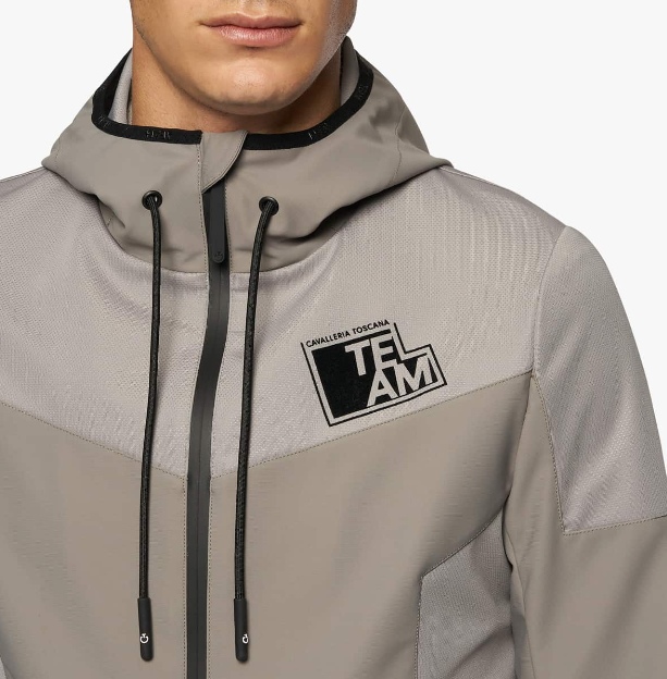 CAVALLERIA TOSCANA MENS TEAM RACEWAY JERSEY HOODED SOFTSHELL