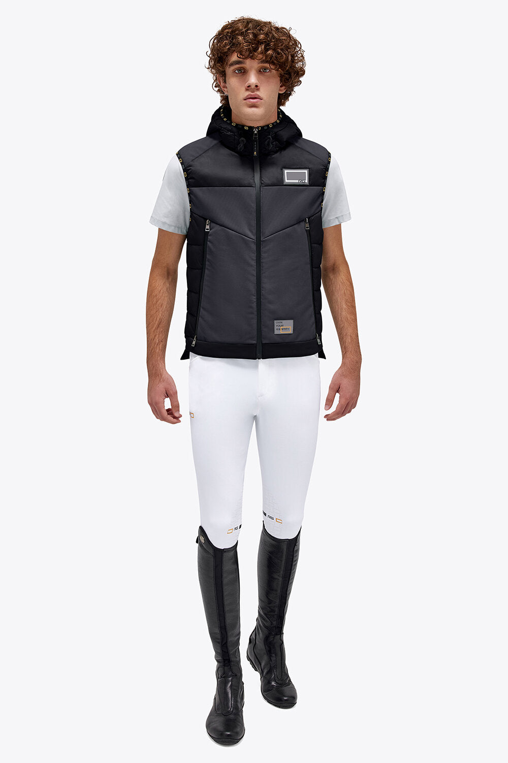 RG MENS LIGHTSWEIGH PADDED JERSEY/NYLON QUILTED VEST