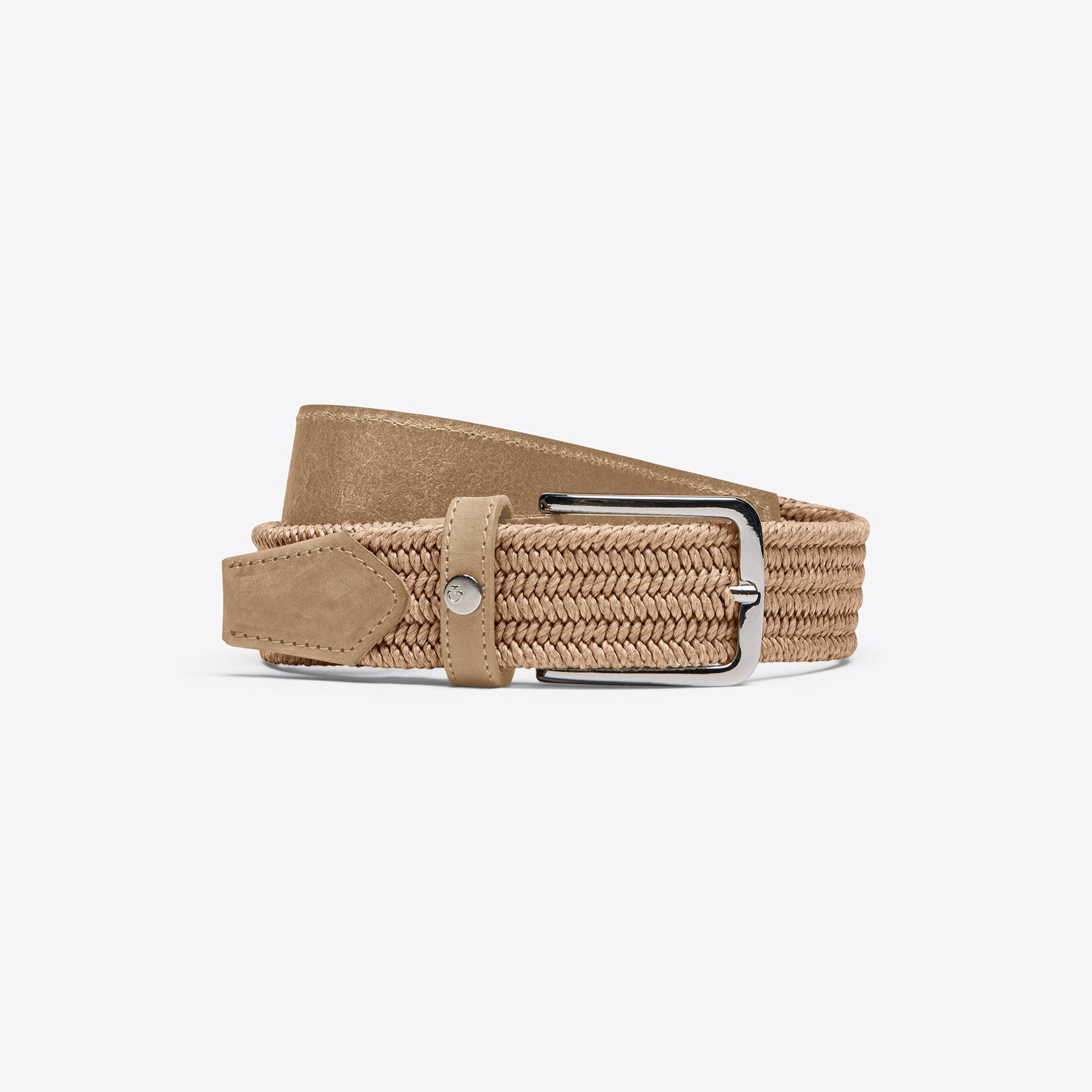CAVALLERIA TOSCANA WOMEN'S ELASTIC BELT WITH EMBROIDERY ON LEATHER