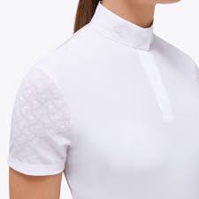 CT SS Sheer Jacquard Jersey Competition Button Polo 0101 M