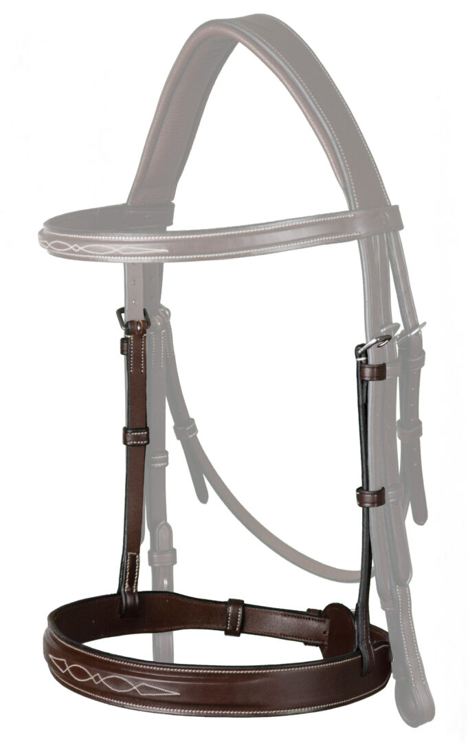 DY'ON Cavesson Hunter Noseband Brown Full Hunter Collection Brown Full