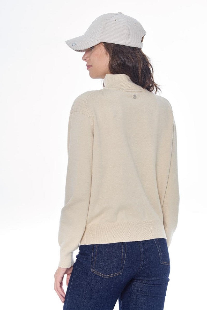 Harcour Pachana Front Zip Pullover Sweater