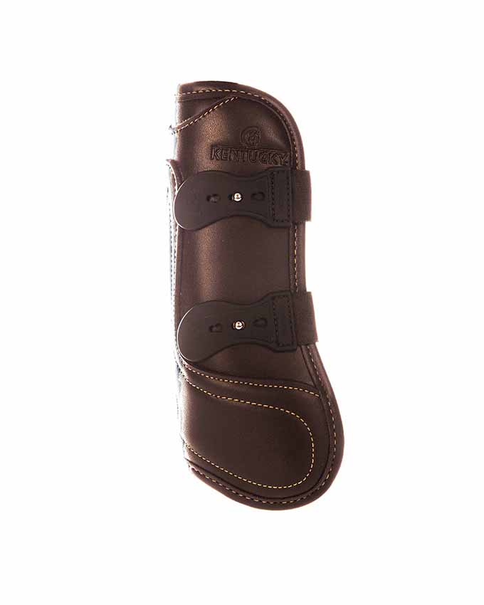 brown leather tendon boots